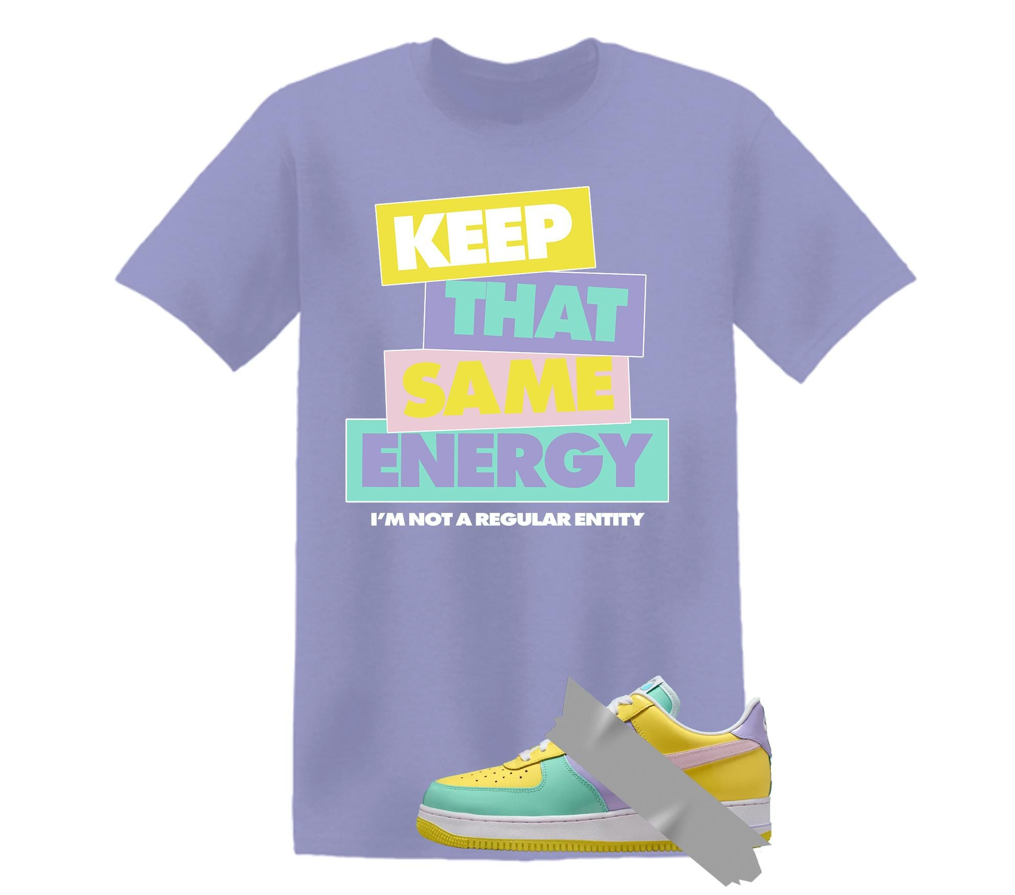 Keep That Same Energy Dunk Air Force 1 Emerald Rise Yellow Pulse Hydrangeas Mint Pink Foam 2026 Low T Shirt