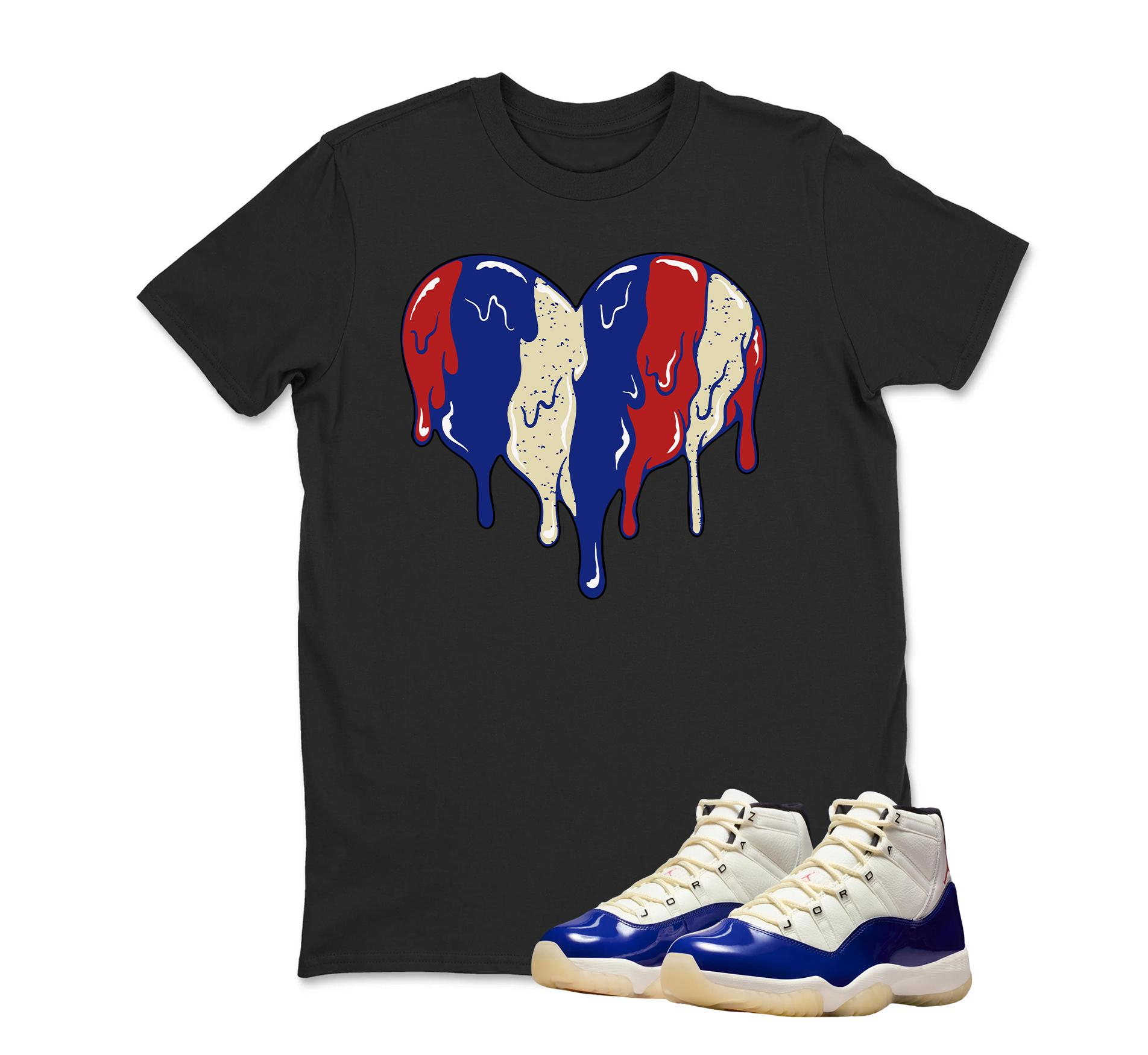 TeeAJX Heart Shirt To Match Jordan 11 Rare Air Sneaker Matching Shirt