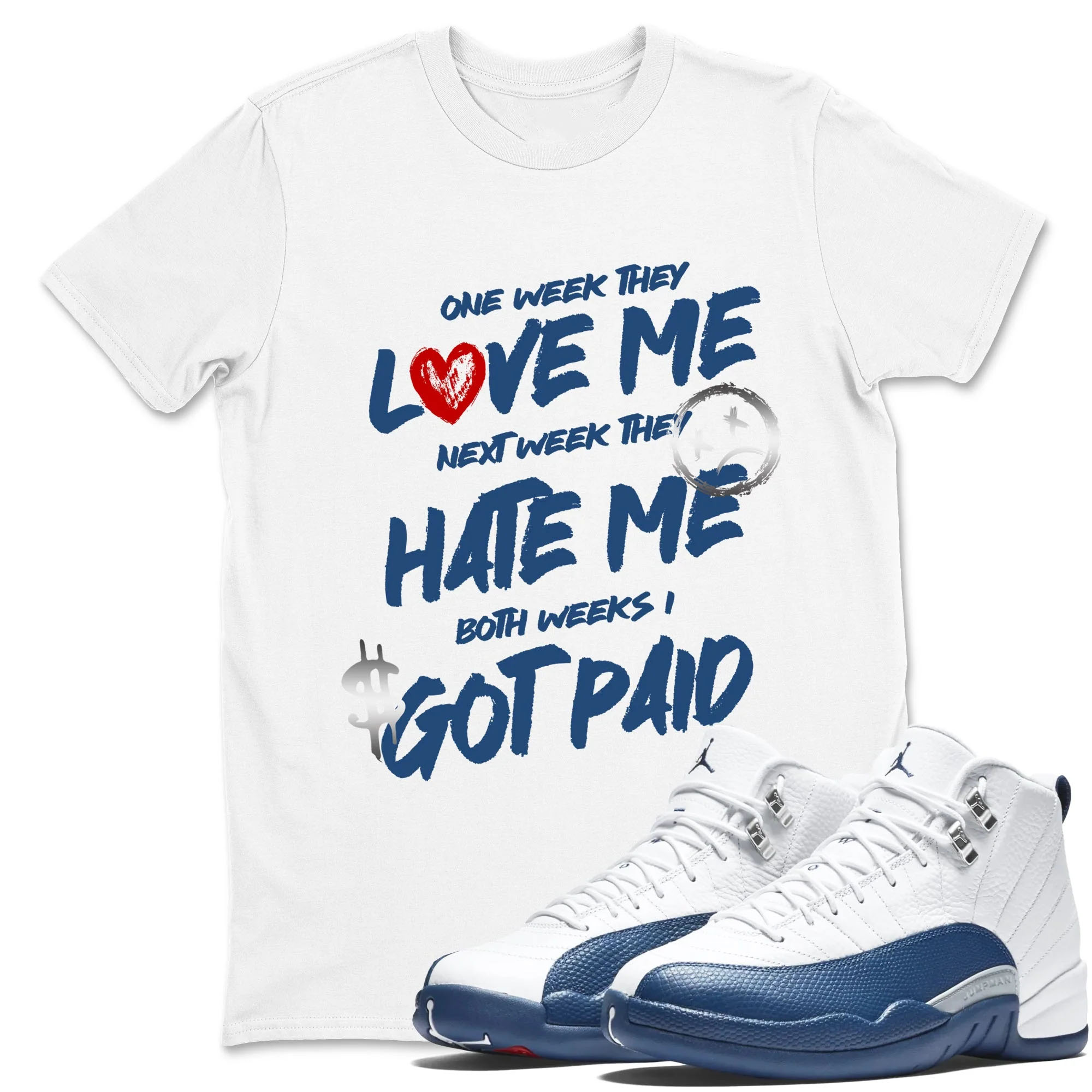 I Got Paid Sneaker Tees - Air Jordan 12 French Blue