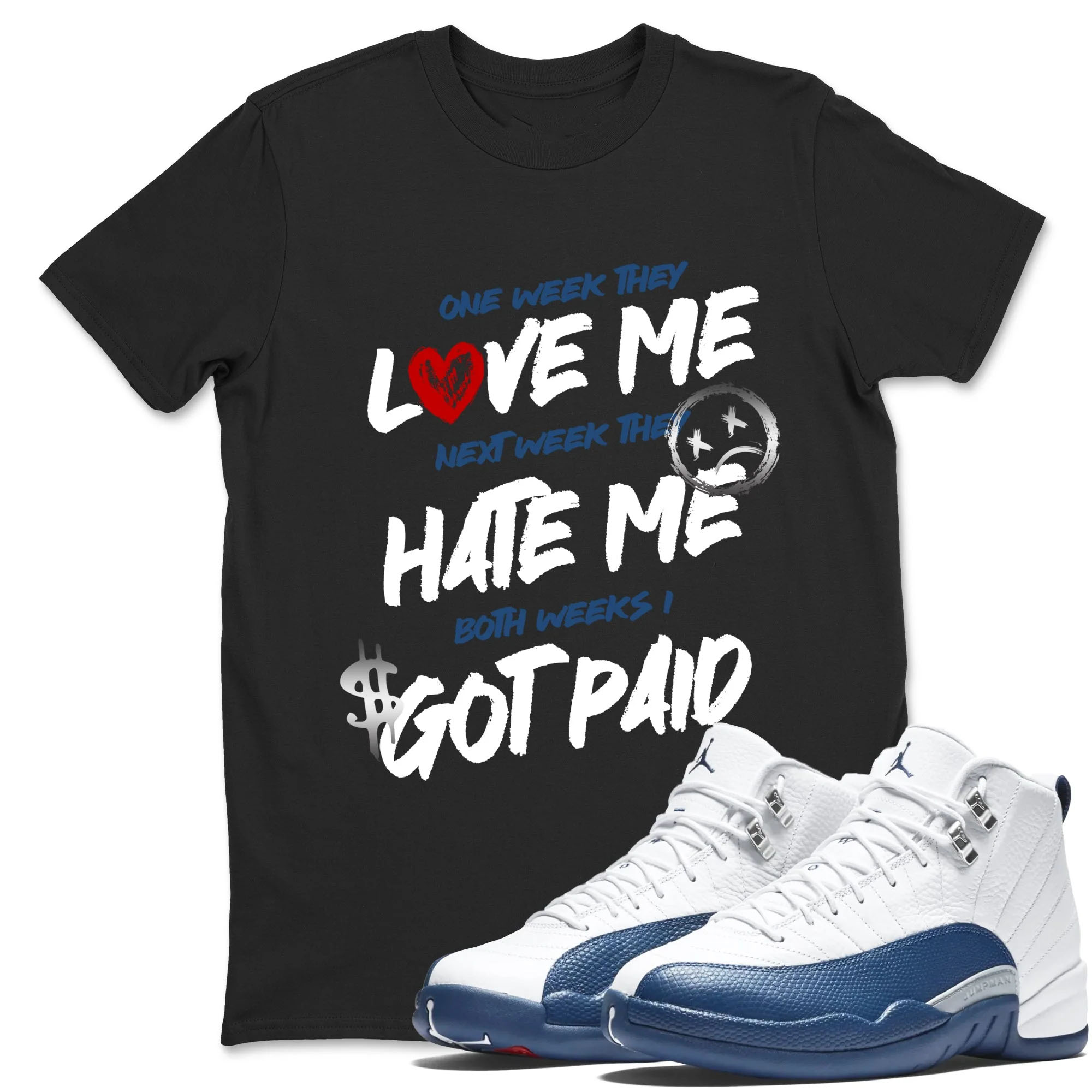 I Got Paid Sneaker Tees - Air Jordan 12 French Blue