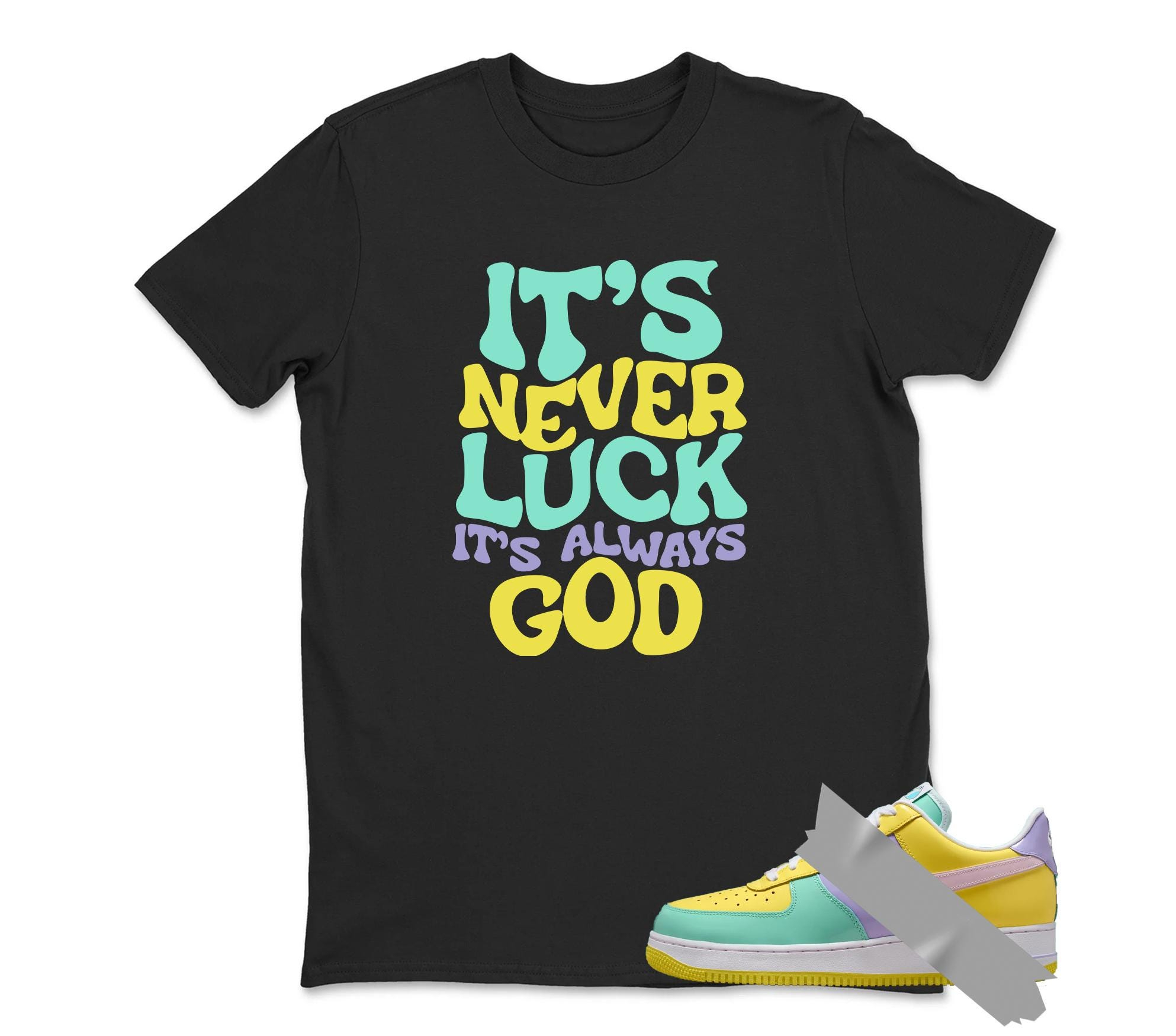 It' Never Luck Dunk Air Force 1 Emerald Rise Yellow Pulse Hydrangeas Mint Pink Foam 2026 Low T Shirt