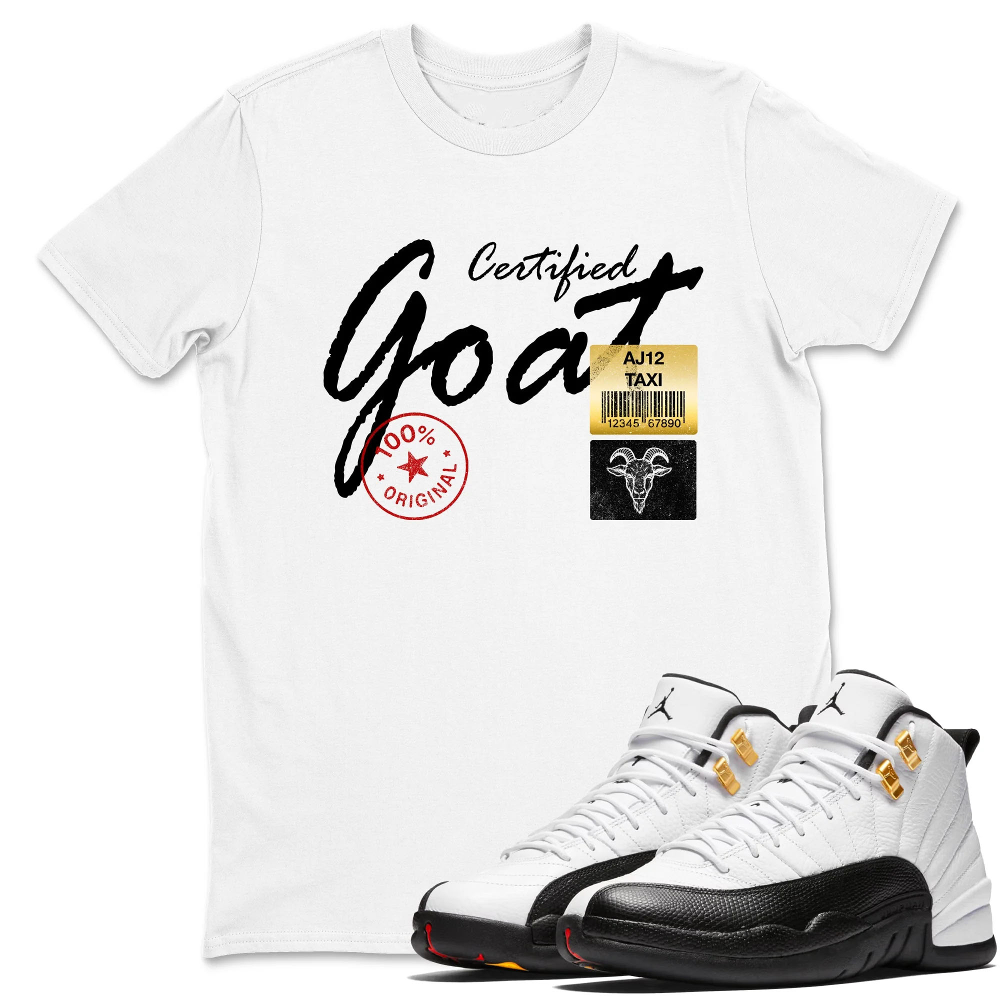 Certified Goat Sneaker Tees - Air Jordan 12 Taxi