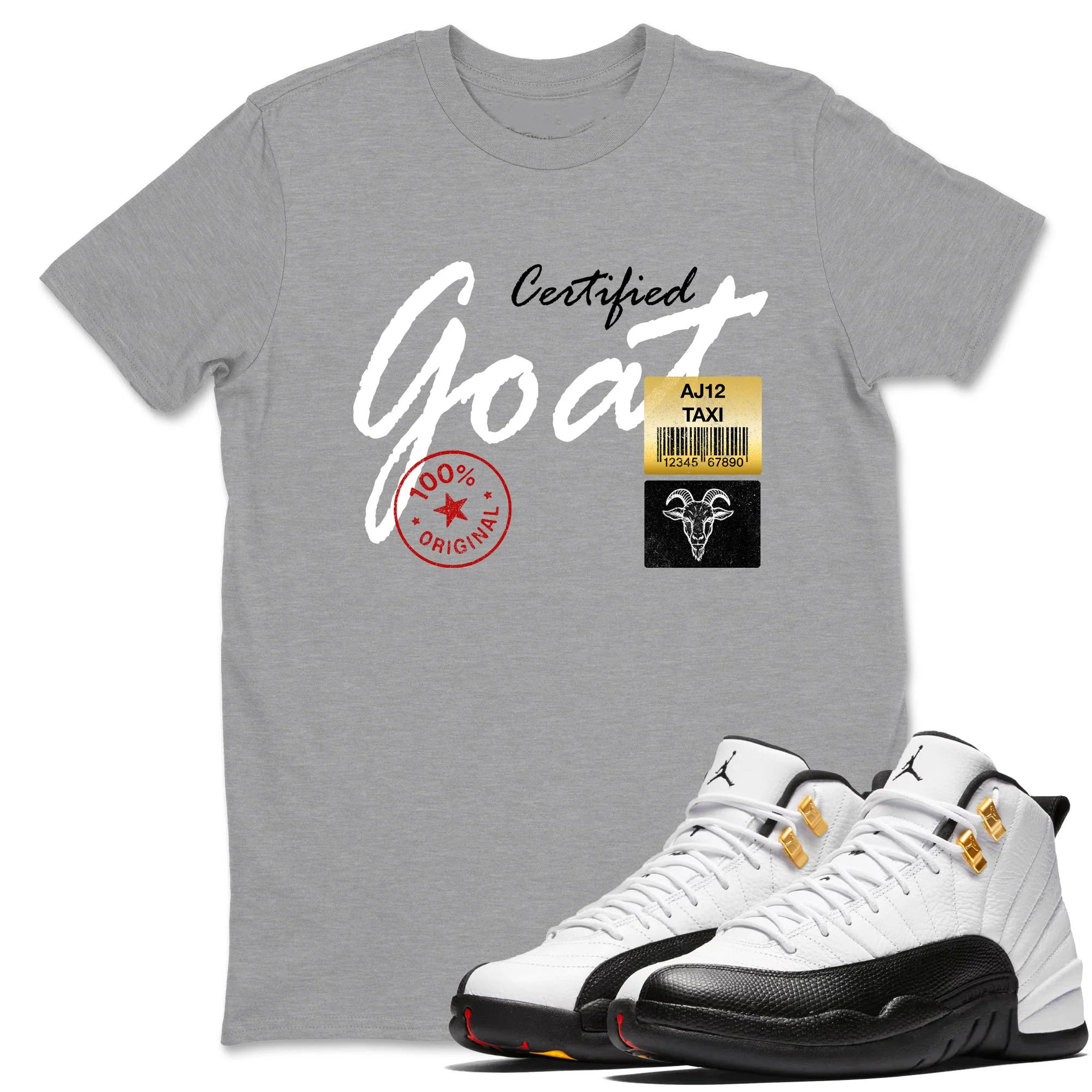 Certified Goat Sneaker Tees - Air Jordan 12 Taxi
