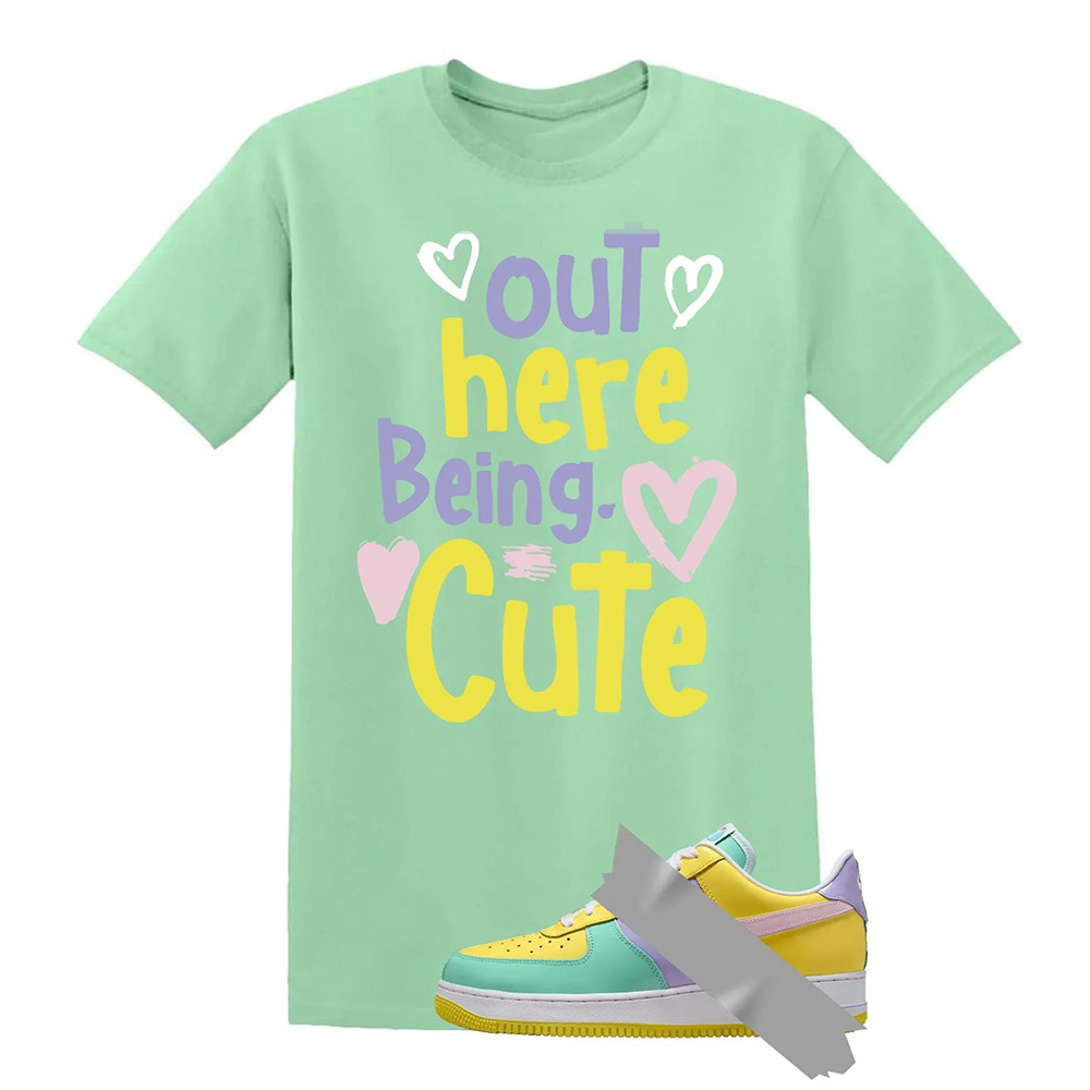CUTE Dunk Air Force 1 Emerald Rise Yellow Pulse Hydrangeas Mint Pink Foam 2026 Low T Shirt