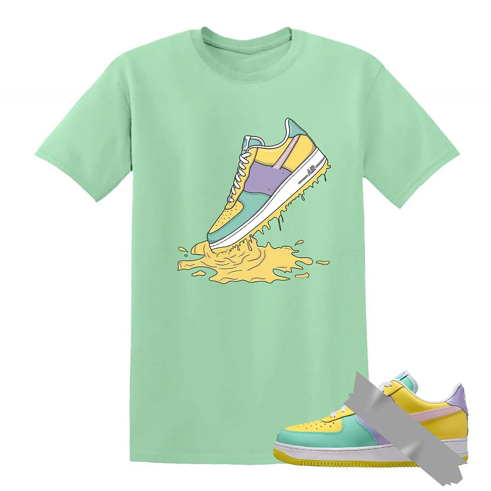Dripping Shoe Dunk Air Force 1 Emerald Rise Yellow Pulse Hydrangeas Mint Pink Foam 2026 Low T Shirt