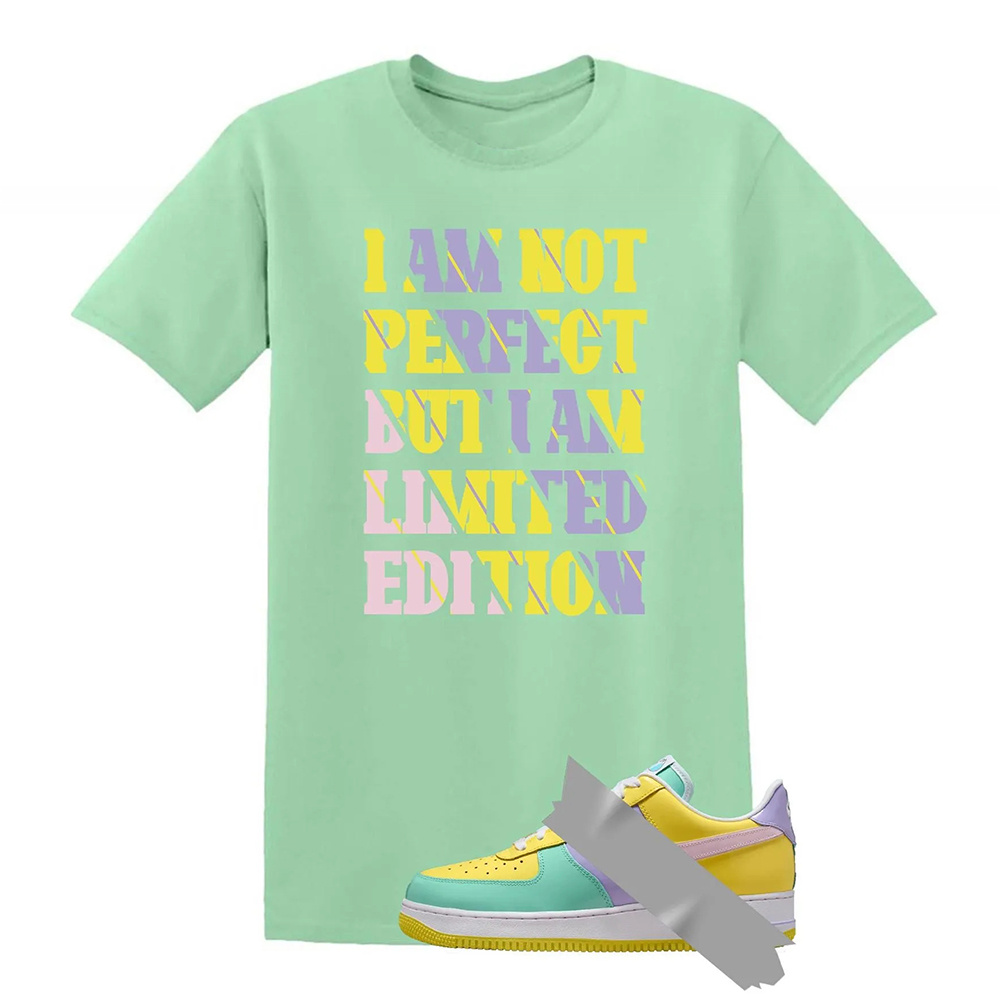 I Am Not Perfect Dunk Air Force 1 Emerald Rise Yellow Pulse Hydrangeas Mint Pink Foam 2026 Low T Shirt