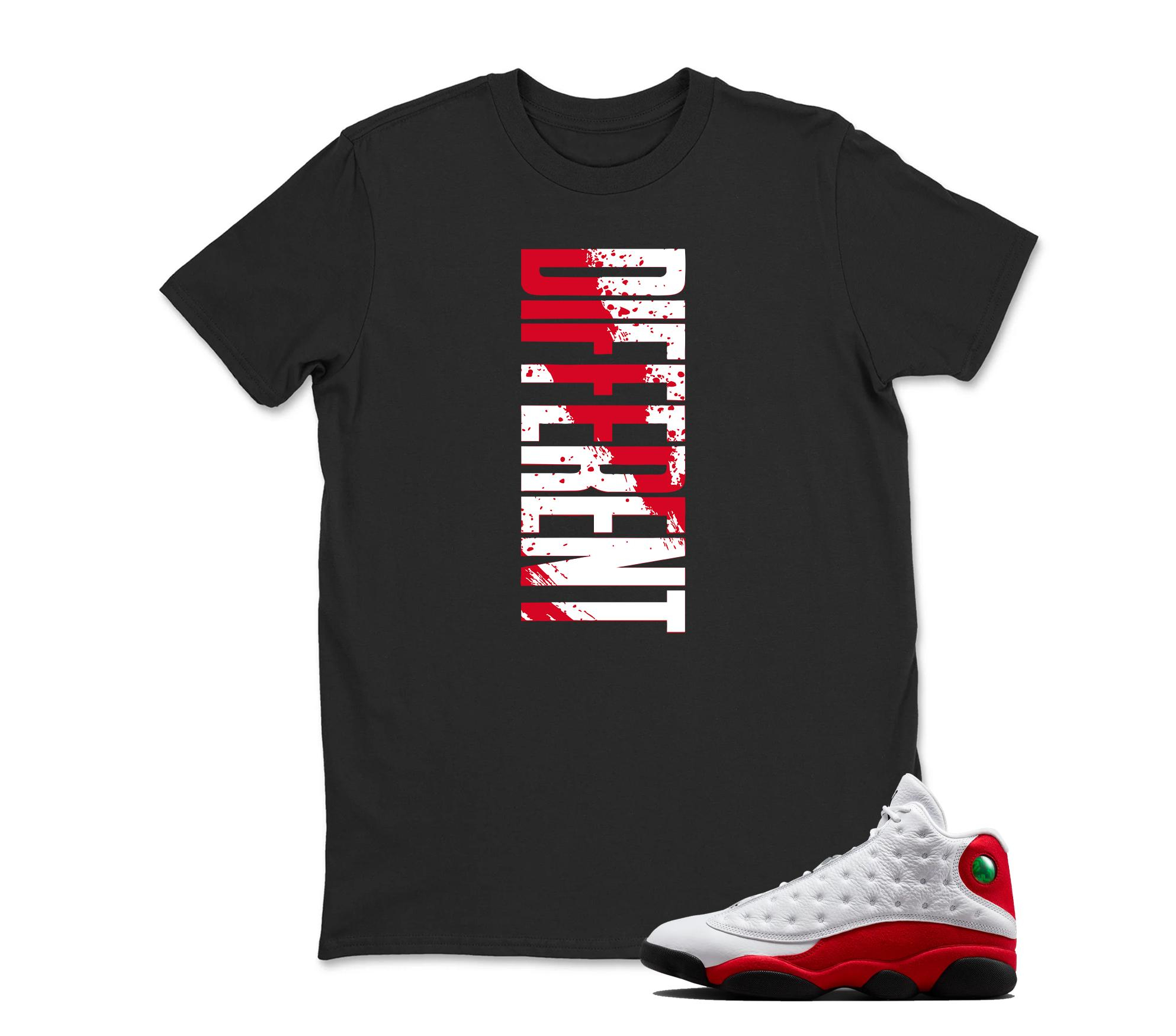 TeeAJX Different- Jordan 13 OG Chicago Red/White Matching T shirt White