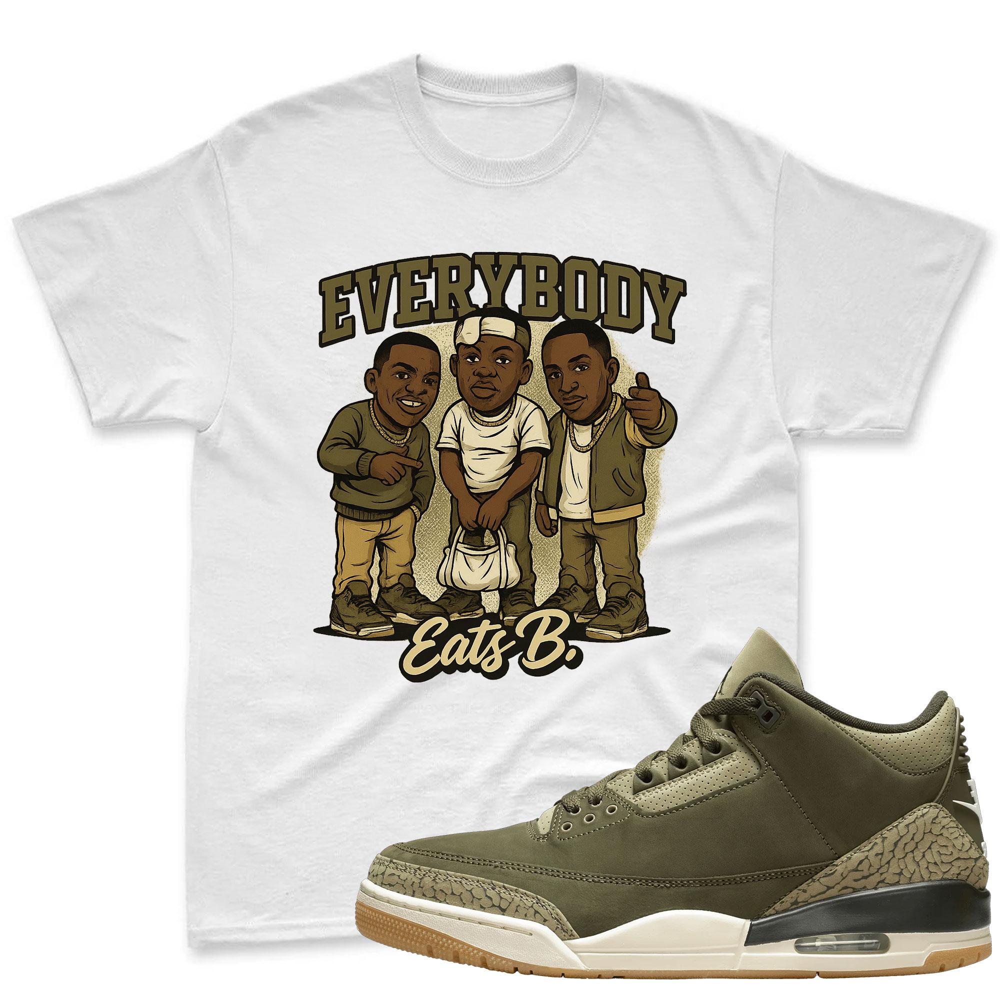 Everybody Sneaker Shirt To Match Jordan 3 Sail & Jade Aura