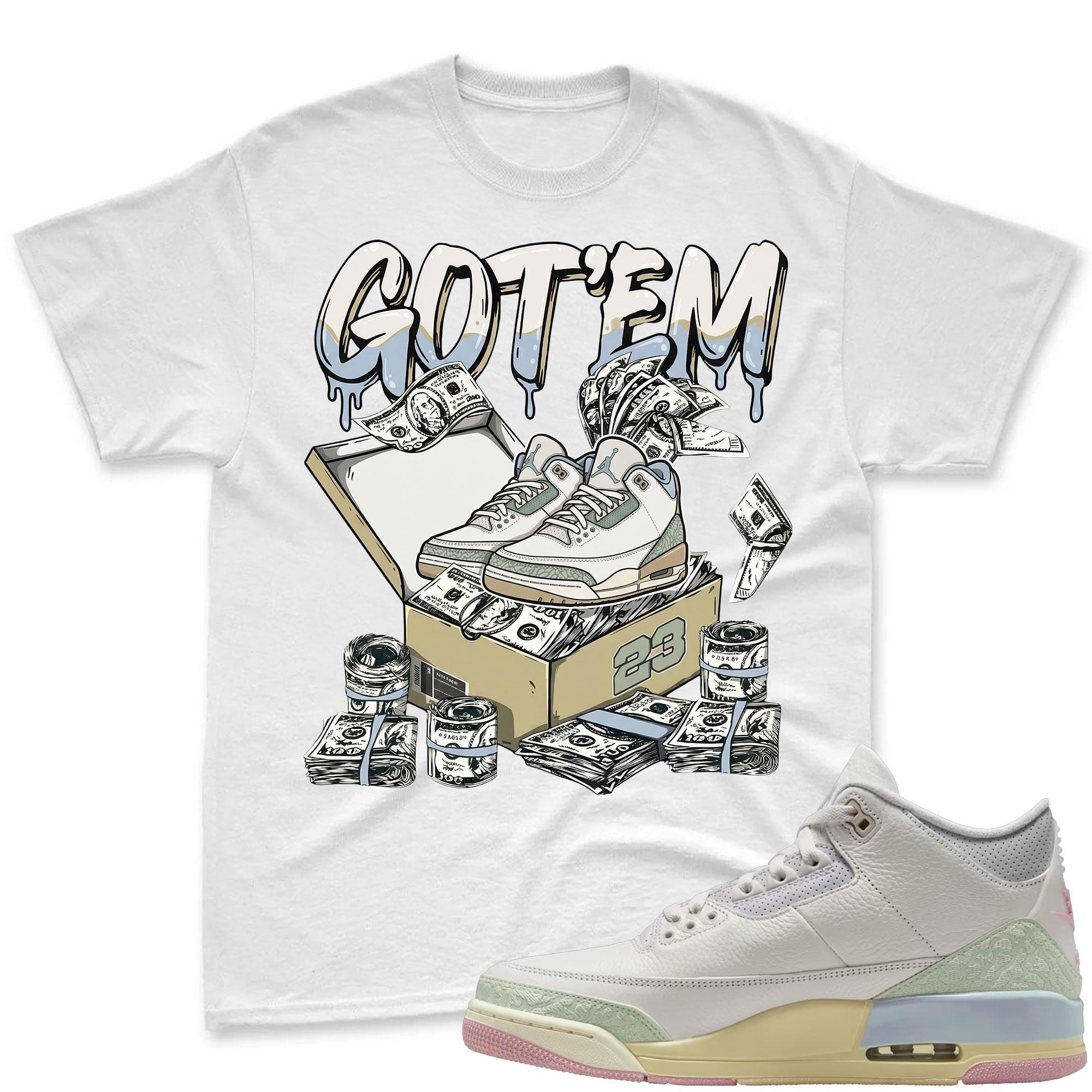 BOX DOLLAR! Air Jordan 3 Spring In The Air Matching Shirt