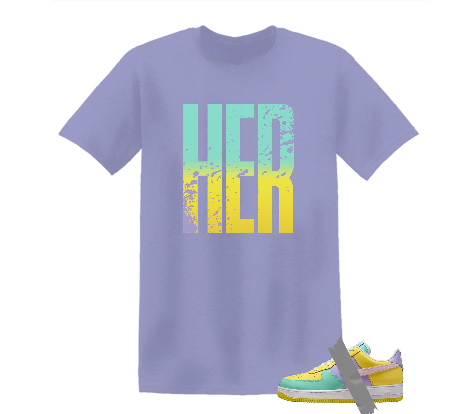 HER Dunk Air Force 1 Emerald Rise Yellow Pulse Hydrangeas Mint Pink Foam 2026 Low T Shirt
