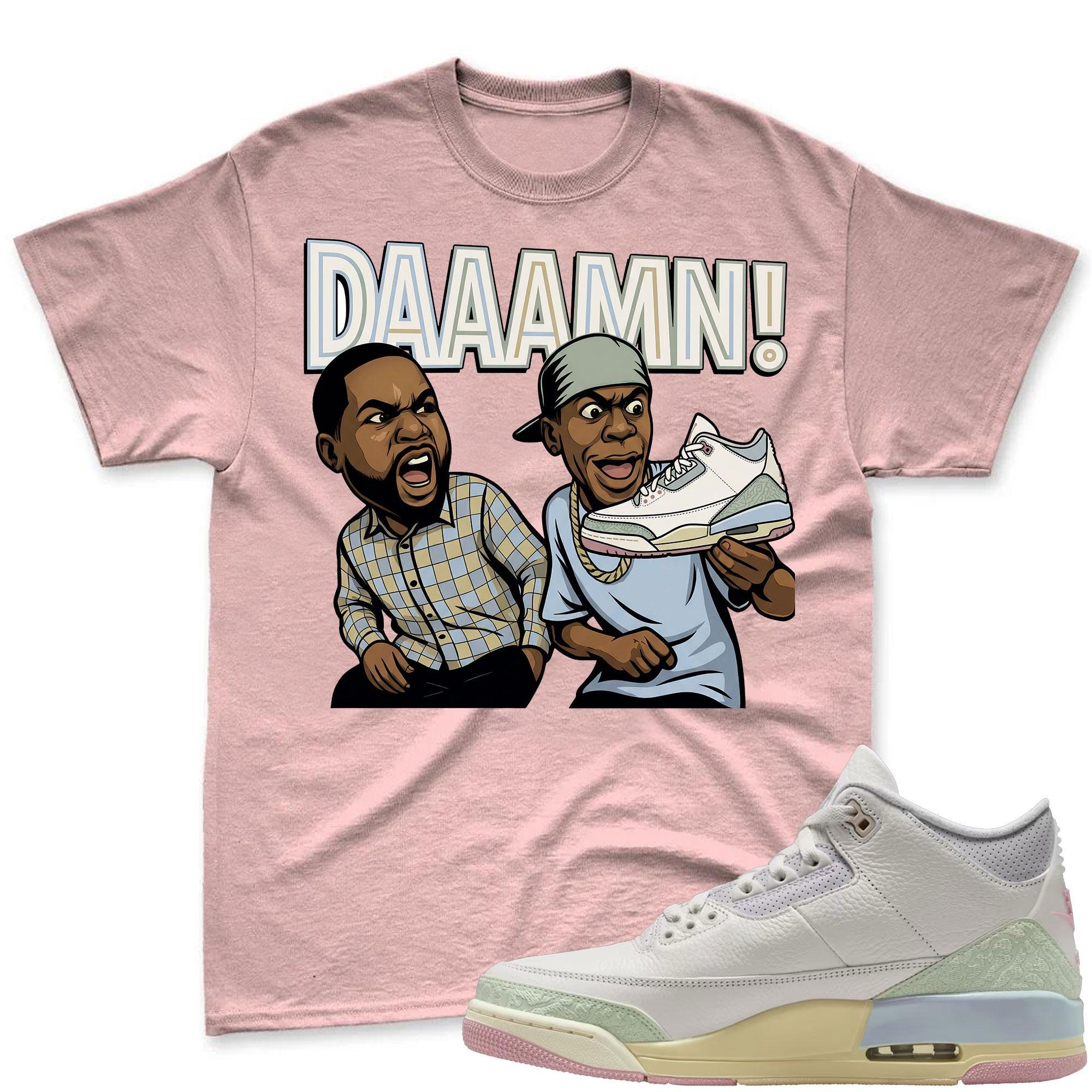DAAAMN! Sneaker Shirt To Match Jordan 3 Sail & Jade Aura