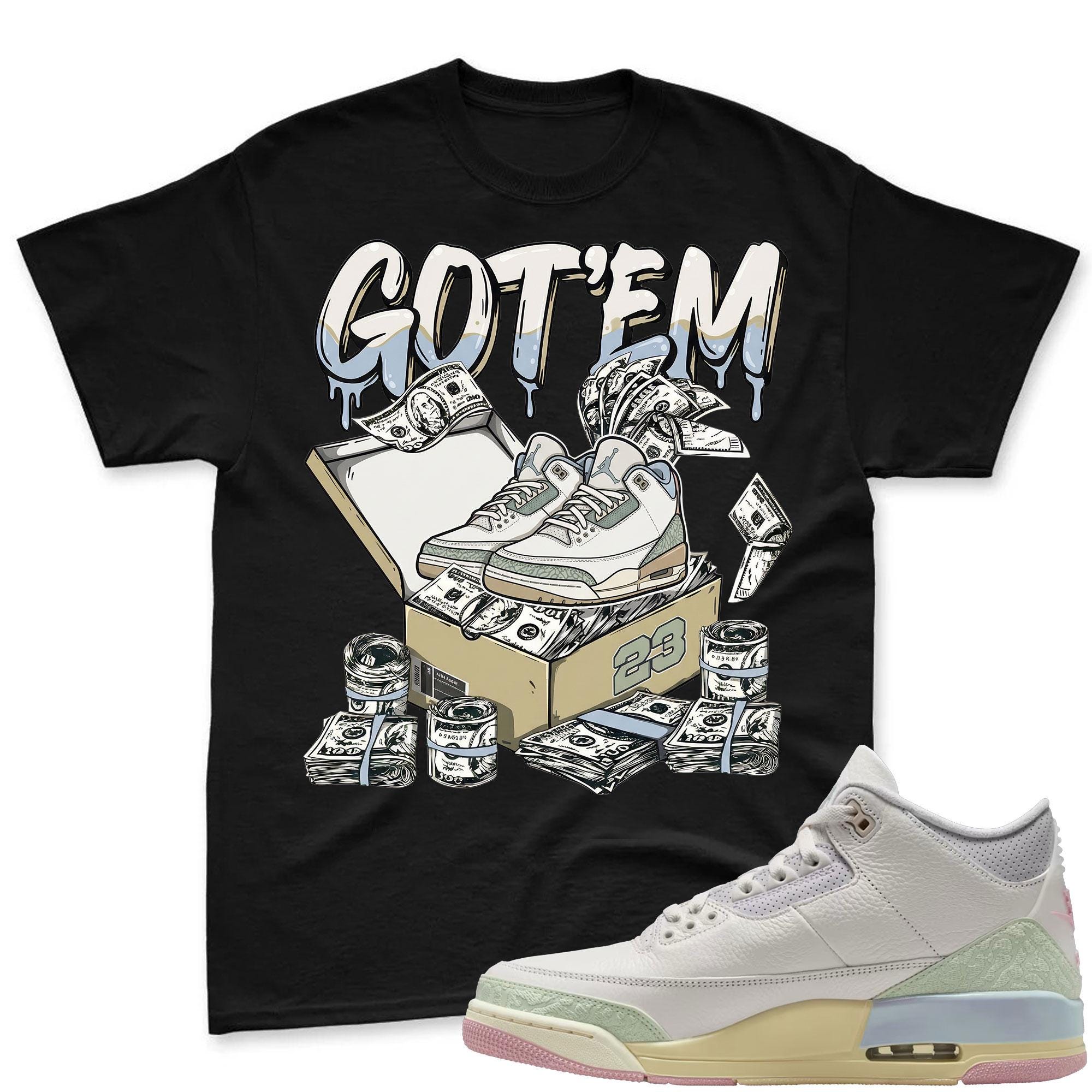 BOX DOLLAR! Air Jordan 3 Spring In The Air Matching Shirt