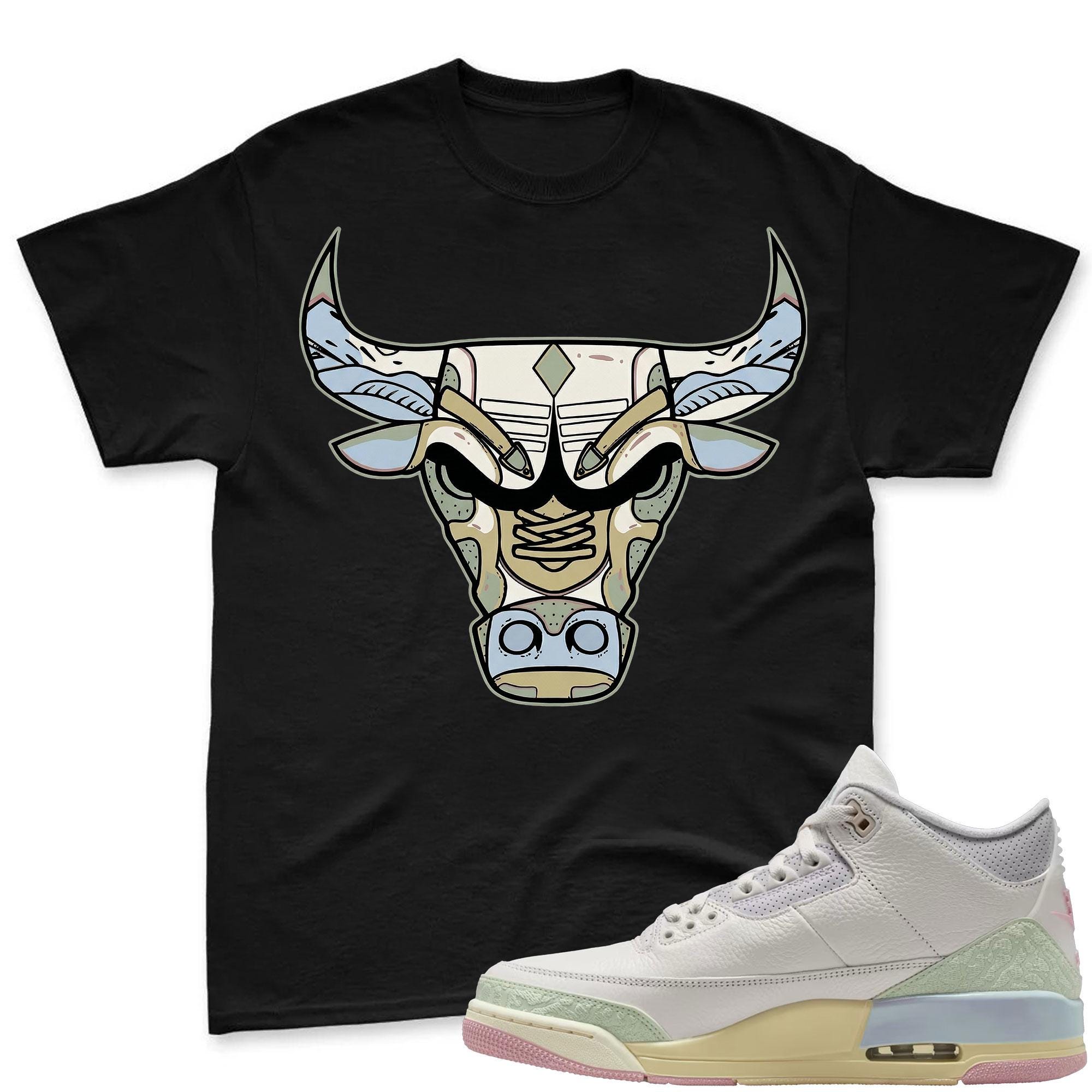 BULL! Air Jordan 3 Spring In The Air Matching Shirt