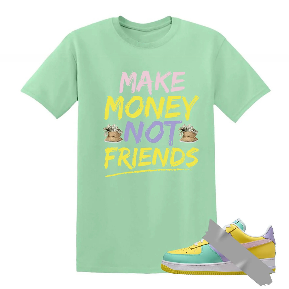 Make Money Dunk Air Force 1 Emerald Rise Yellow Pulse Hydrangeas Mint Pink Foam 2026 Low T Shirt
