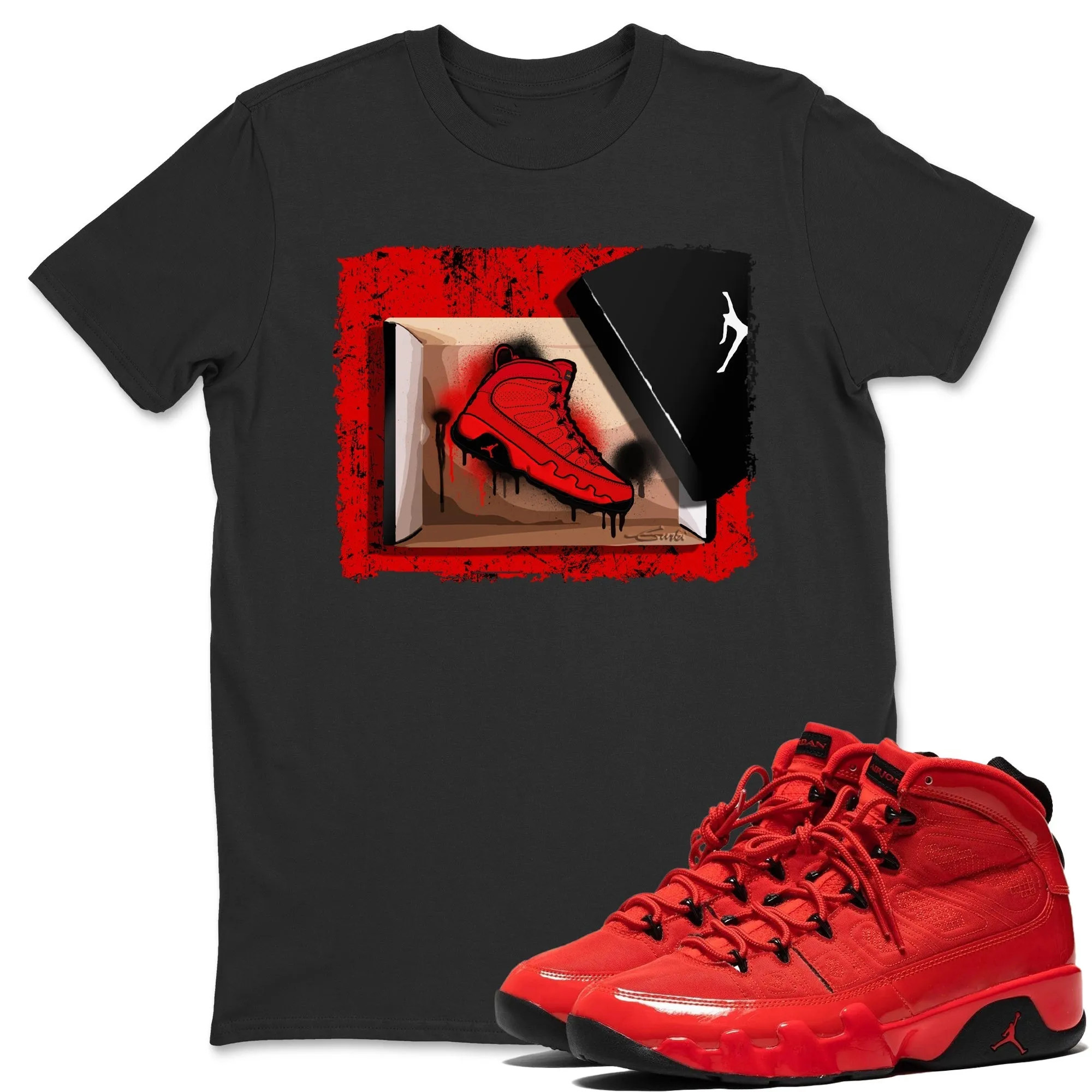 New Kicks Unisex Tops - Air Jordan 9 Chile Red