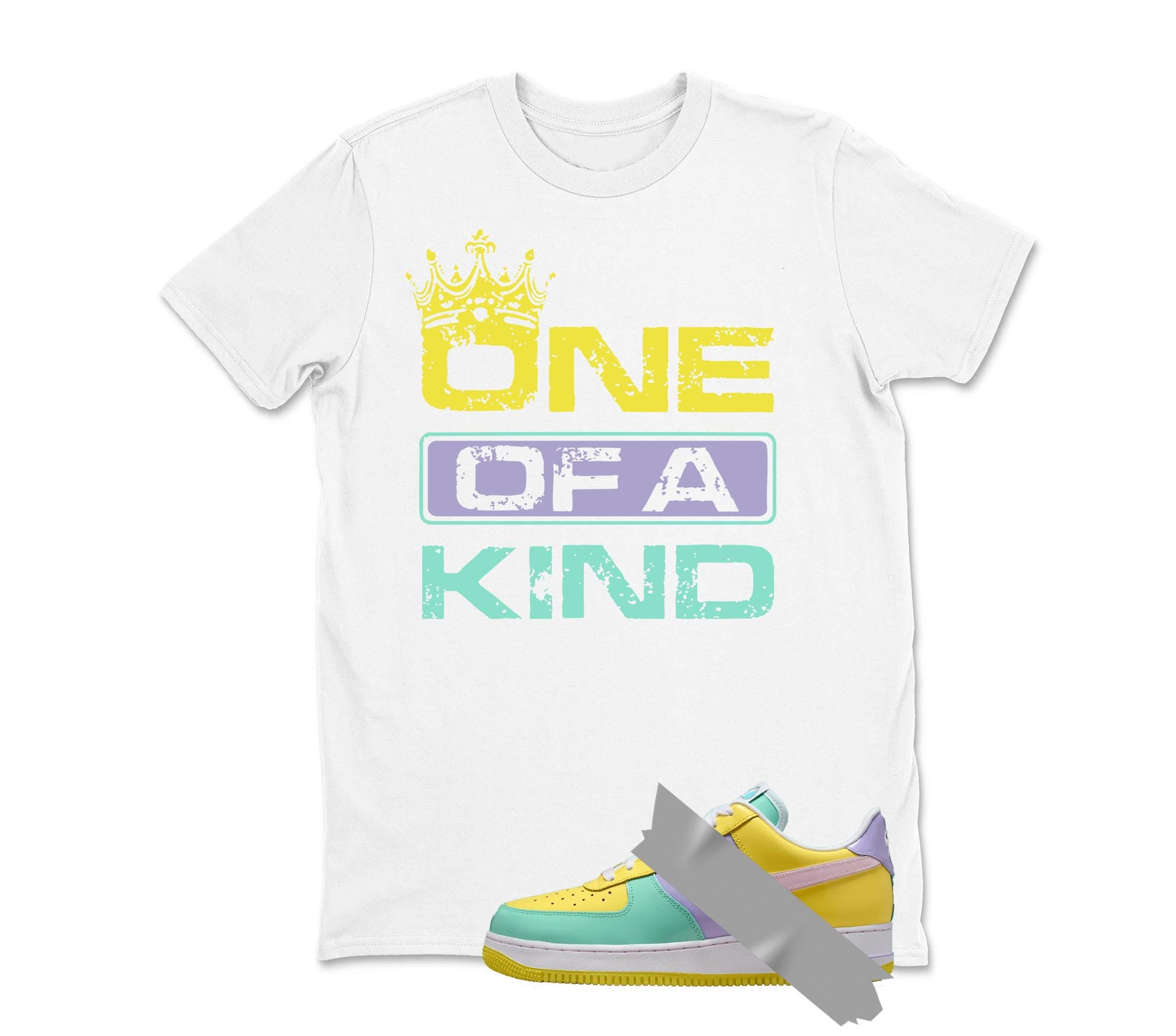 One Of A Kind Dunk Air Force 1 Emerald Rise Yellow Pulse Hydrangeas Mint Pink Foam 2026 Low T Shirt