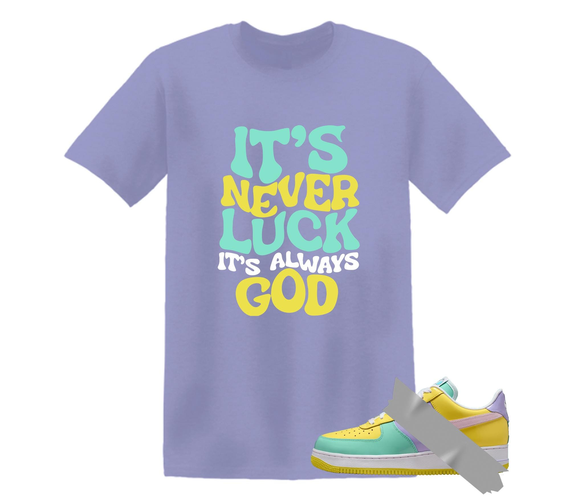 It' Never Luck Dunk Air Force 1 Emerald Rise Yellow Pulse Hydrangeas Mint Pink Foam 2026 Low T Shirt