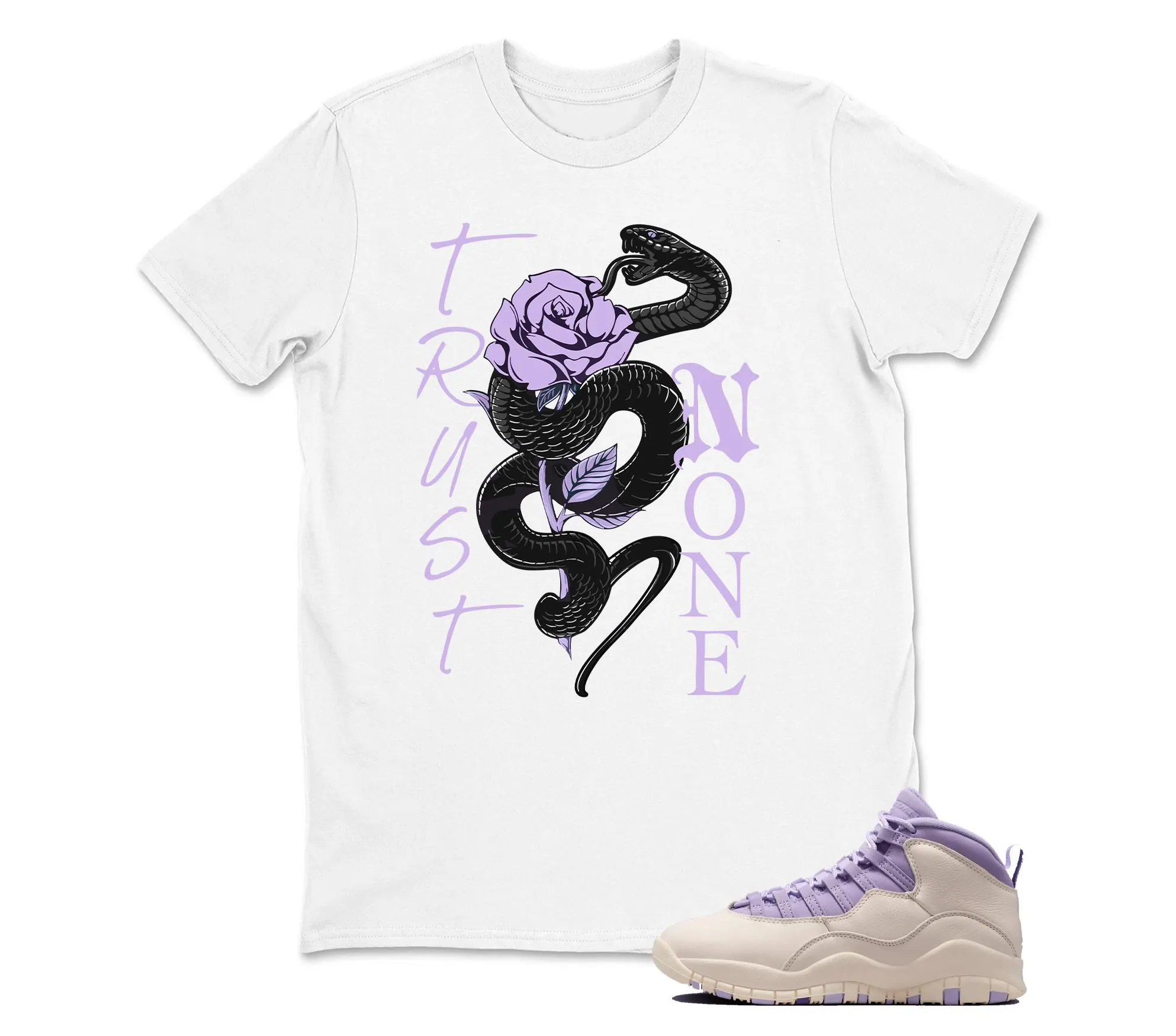 TeeAJX 10 Hydrangeas Chalk Wild Grape Lavender Air T Shirt Match Trust No One