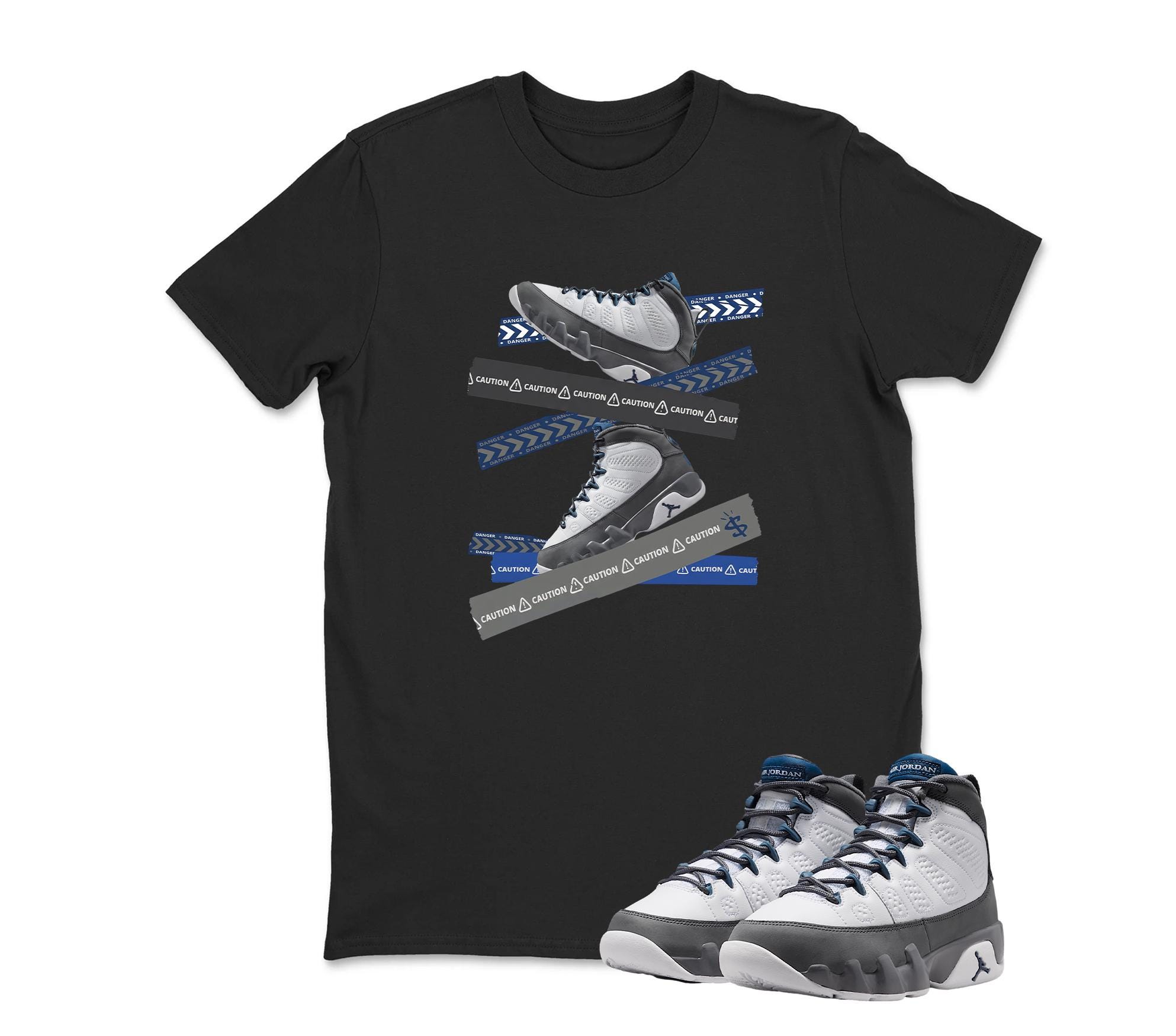 Retro Jordan 9 FLINT GREY Matching Sneaker T Shirt