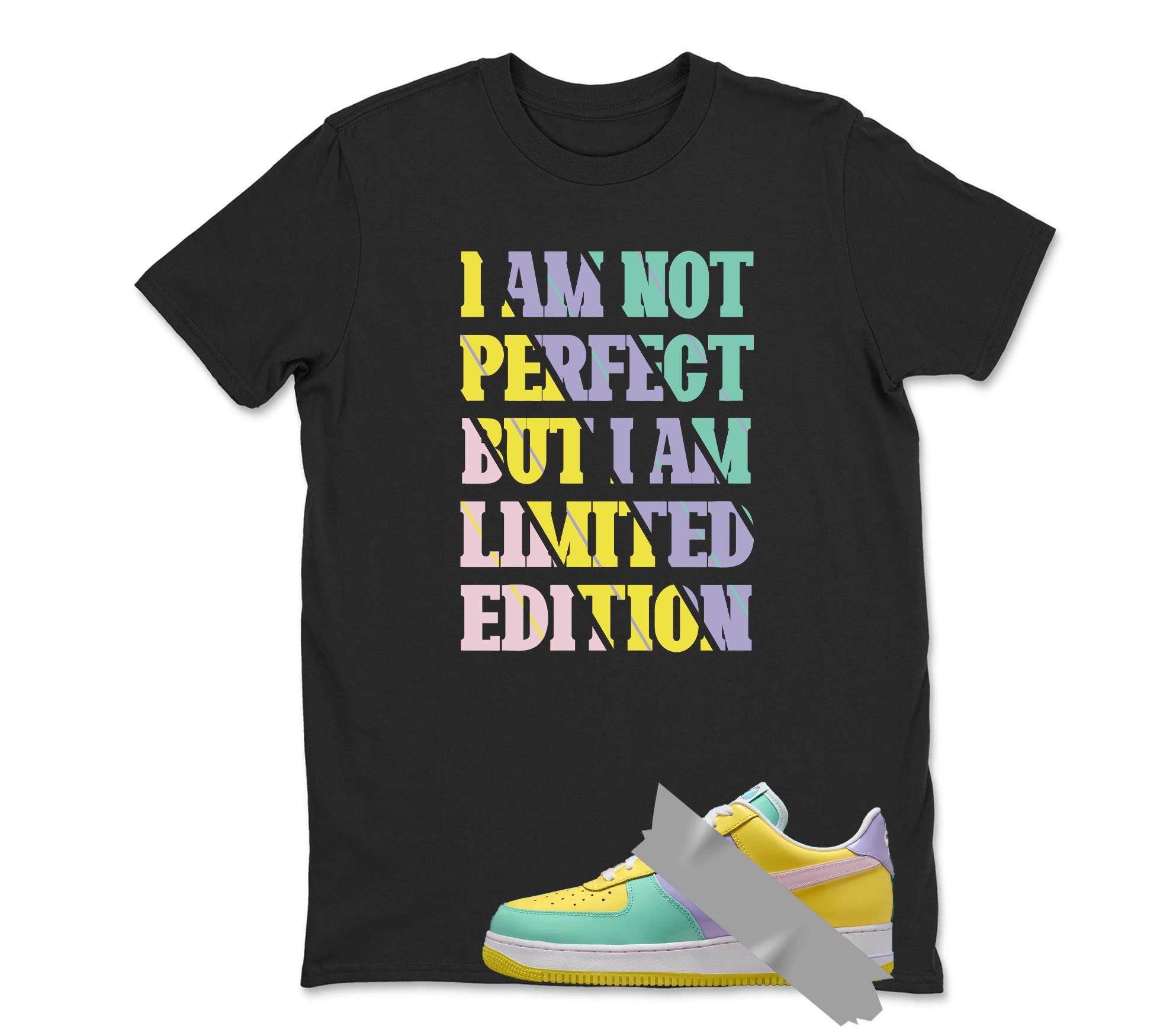 I Am Not Perfect Dunk Air Force 1 Emerald Rise Yellow Pulse Hydrangeas Mint Pink Foam 2026 Low T Shirt