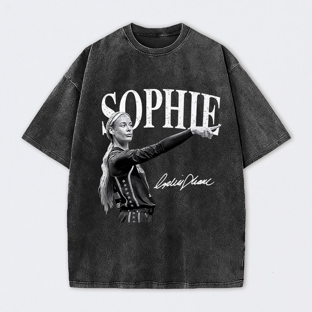 Sophie Cunningham Point God Bella Washed Cotton Unisex T-Shirt