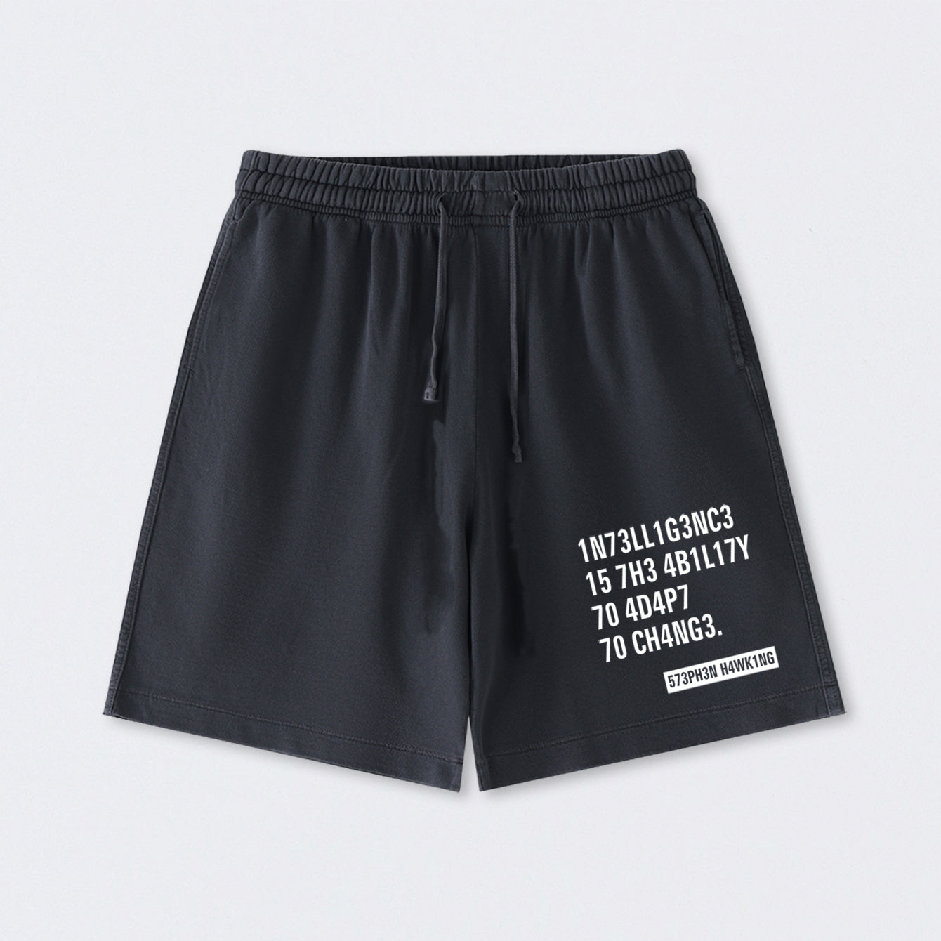 Intelligence - Stephen Hawking Science Washed Shorts