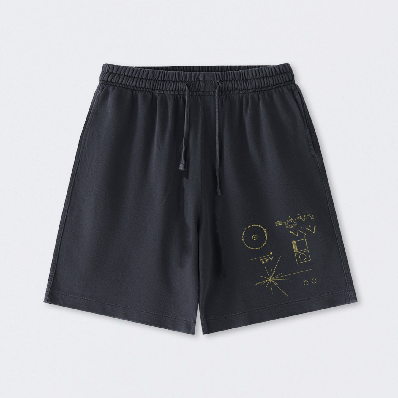 The Voyager Golden Record Washed Shorts