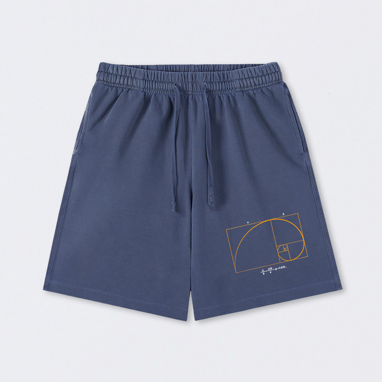 Fibonacci Math Art Science Engineer Washed Shorts