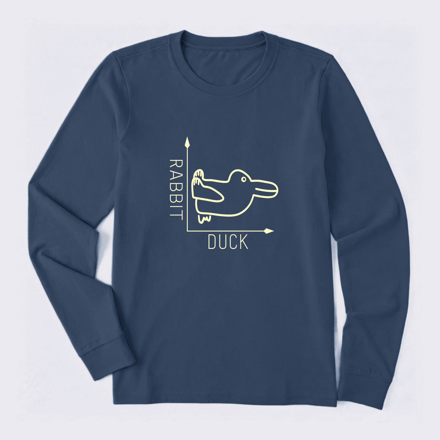 Rabbit or Duck Funny Long Sleeve T-Shirt
