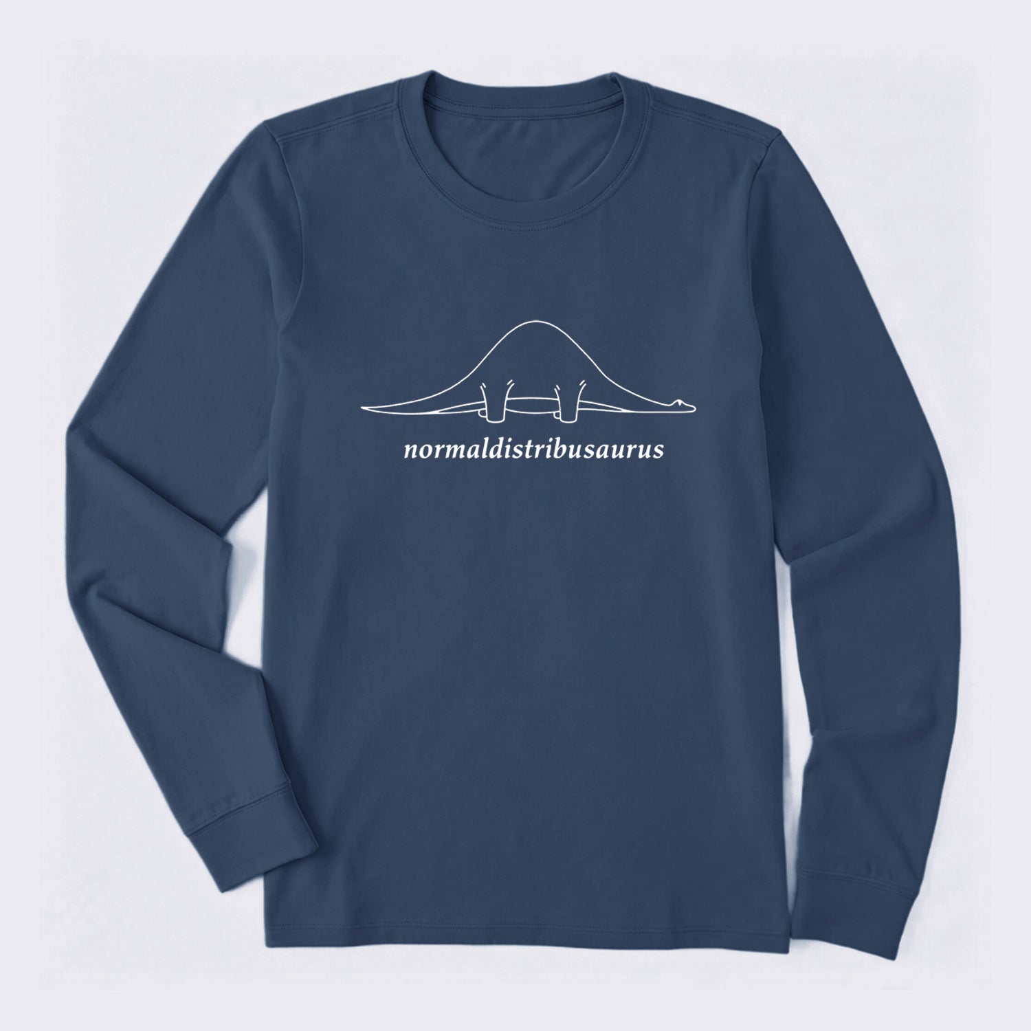 Normal Distribution Dinosaur Long Sleeve T-Shirt