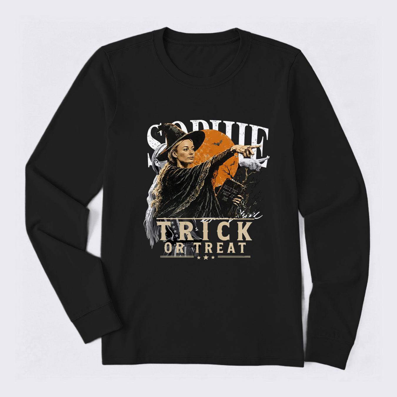 Sophie Basketball Halloween Point Trick or Treat Long Sleeve T-Shirt