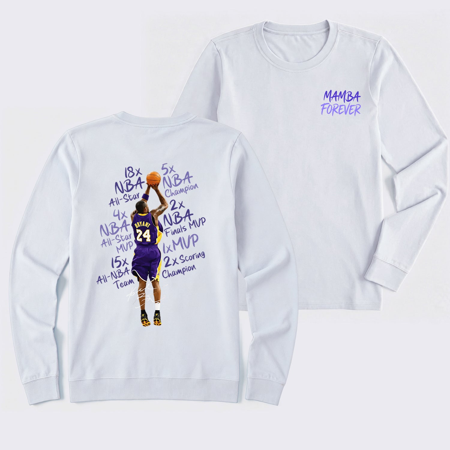 Kobe Bryant Mamba Forever Basketball Long Sleeve T-Shirt
