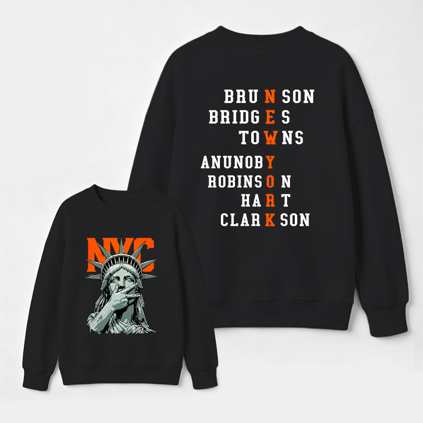 NewYork 2 Side Basketball Fans Sweatshirt