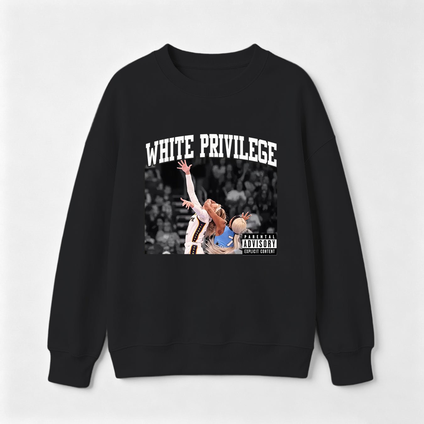 White Privilege Graphic Funny Basketball Meme Sweatshirt