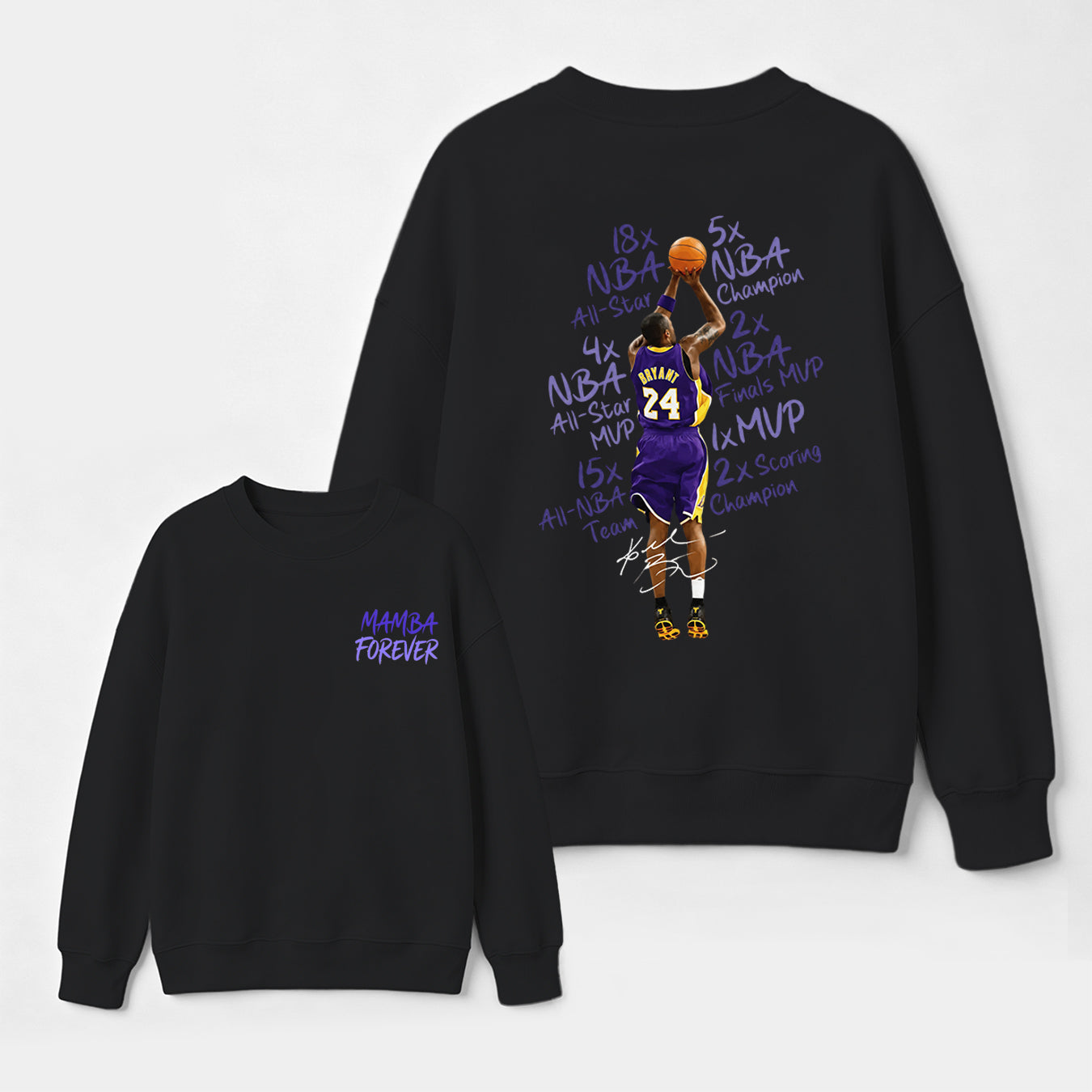 Kobe Bryant Mamba Forever Basketball Sweatshirt