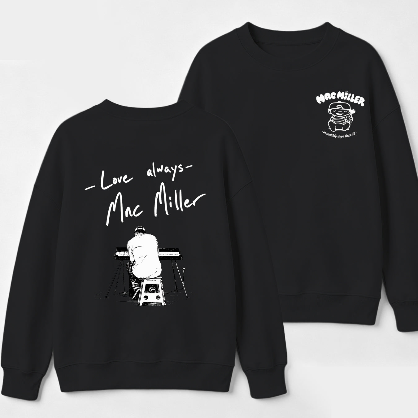 Mac Miller Love Always Vintage Hip Hop Graphic Sweatshirt