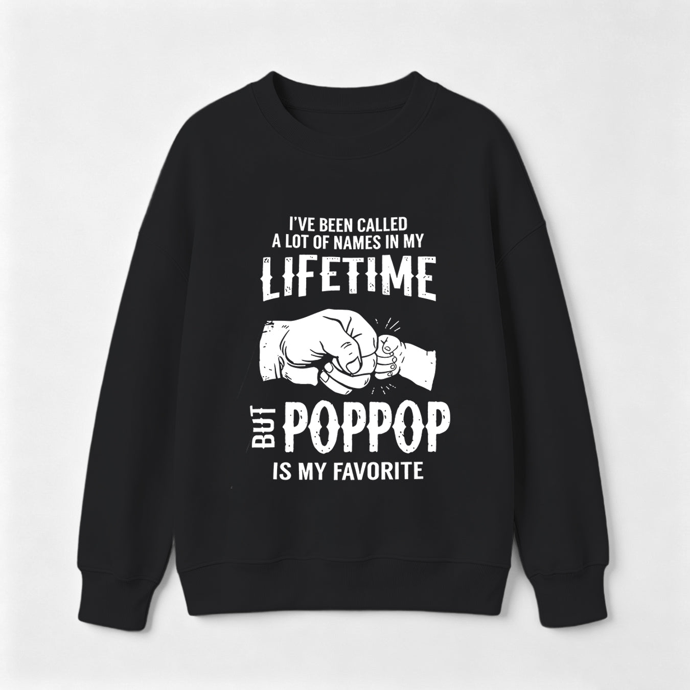 Pop Pop Name Graphic Casual Streetwear Sweatshirt