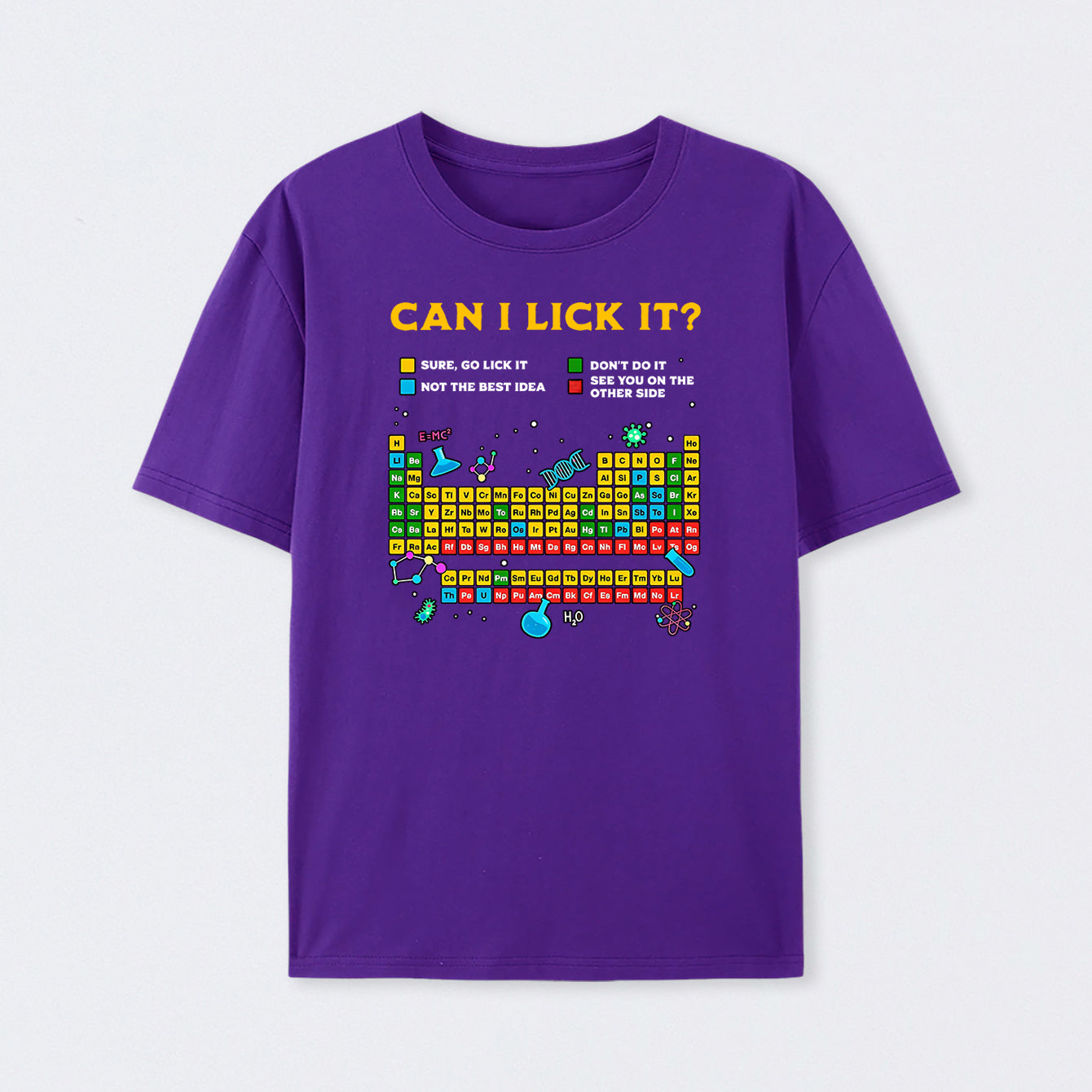 Purple Can I Lick It Periodic Table T-Shirt