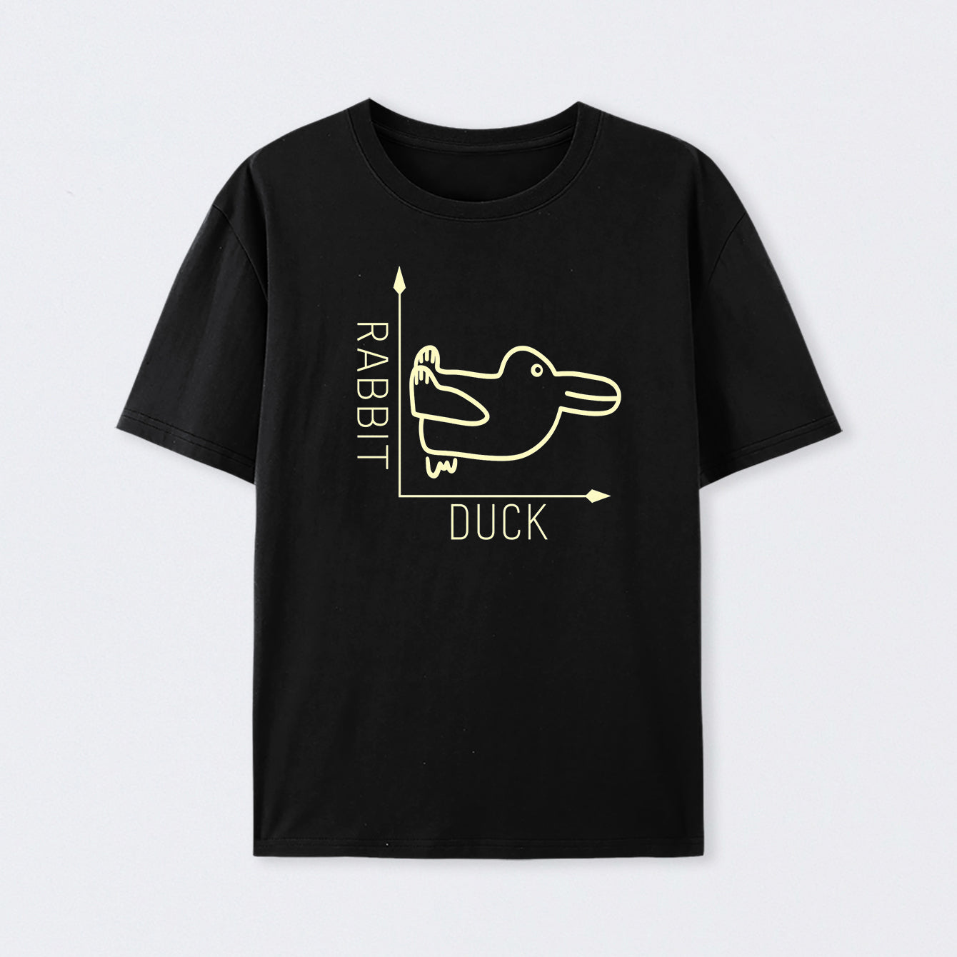 Black Rabbit or Duck Funny T-Shirt