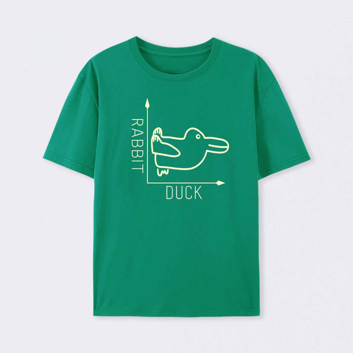 Green Rabbit or Duck Funny T-Shirt