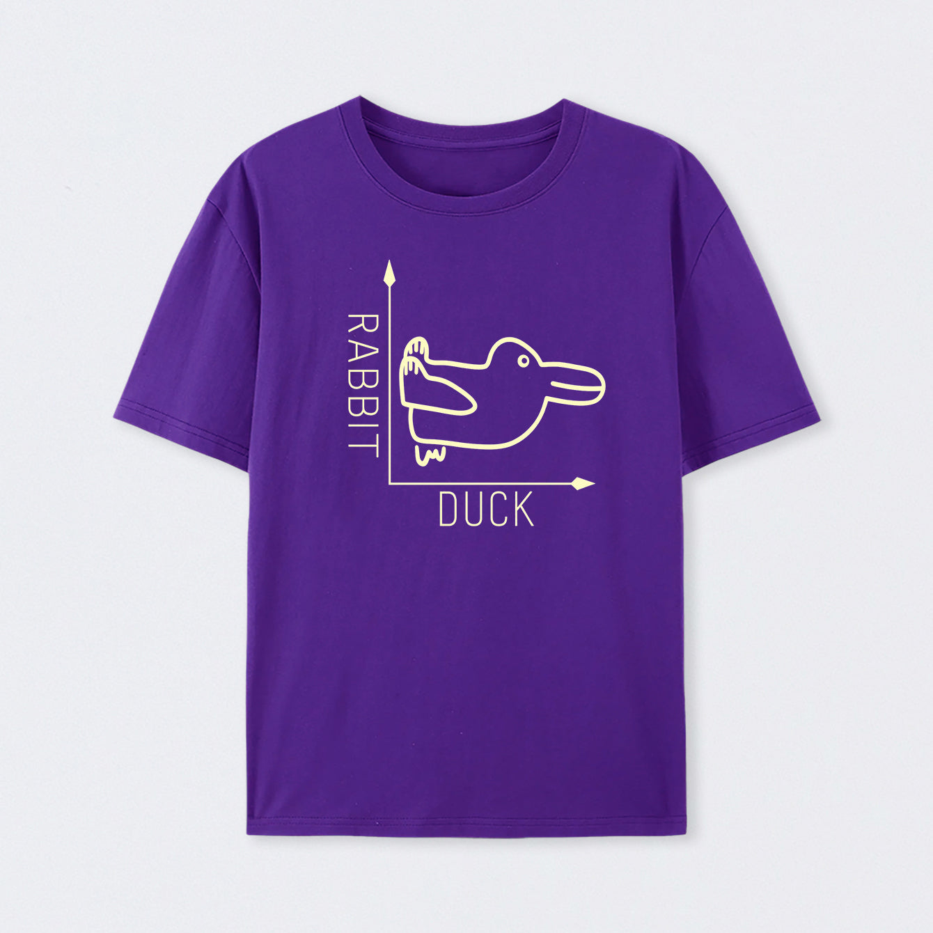 Purple Rabbit or Duck Funny T-Shirt