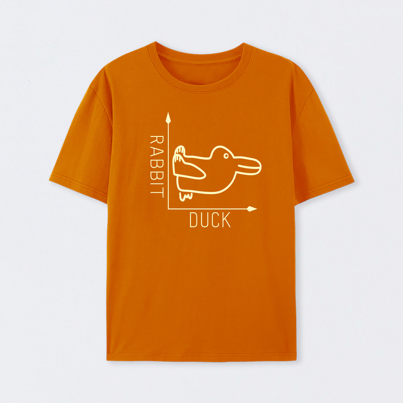 Orange Rabbit or Duck Funny T-Shirt