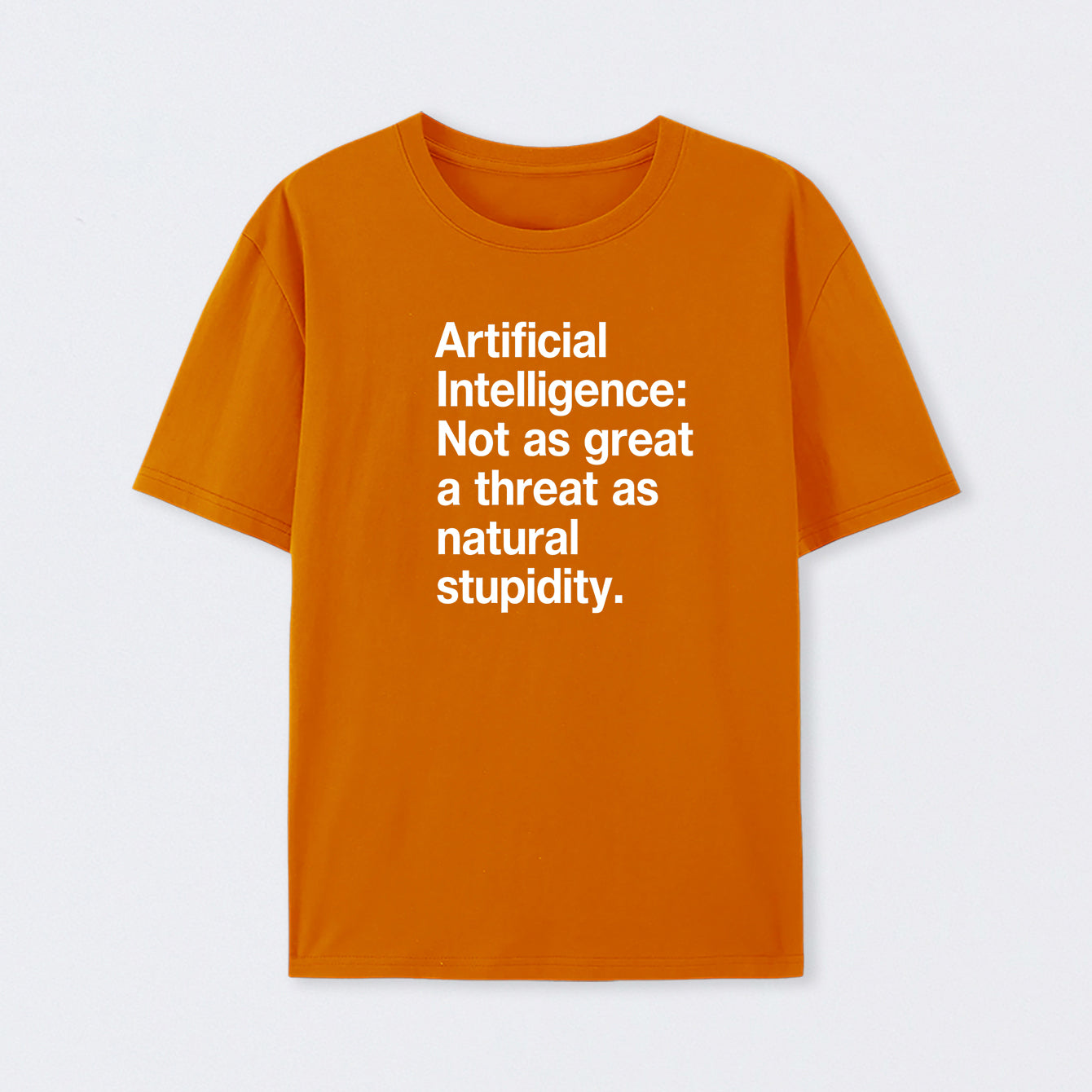Orange Artificial Intelligence T-Shirt
