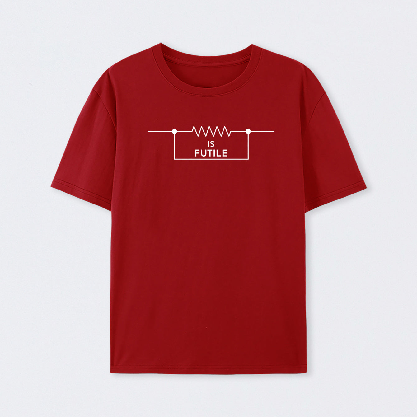 Red Funny Engineer Resistor Science T-Shirt