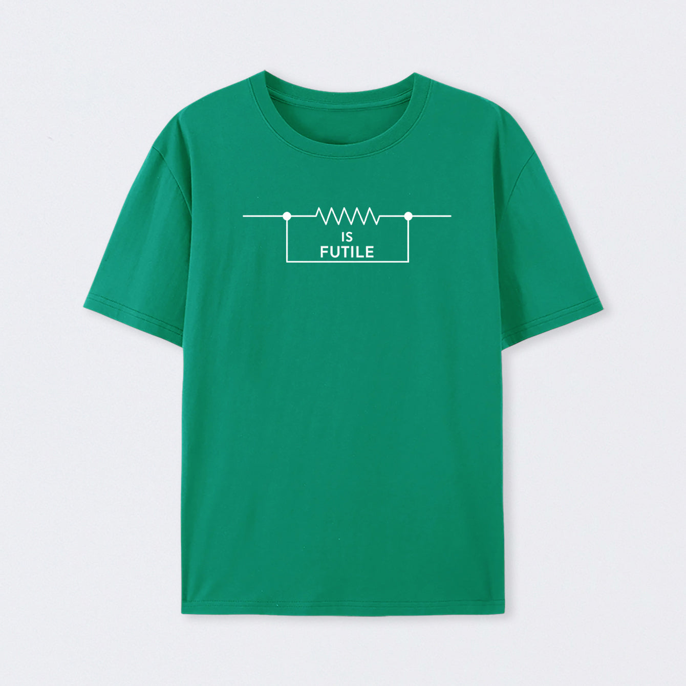 Green Funny Engineer Resistor Science T-Shirt