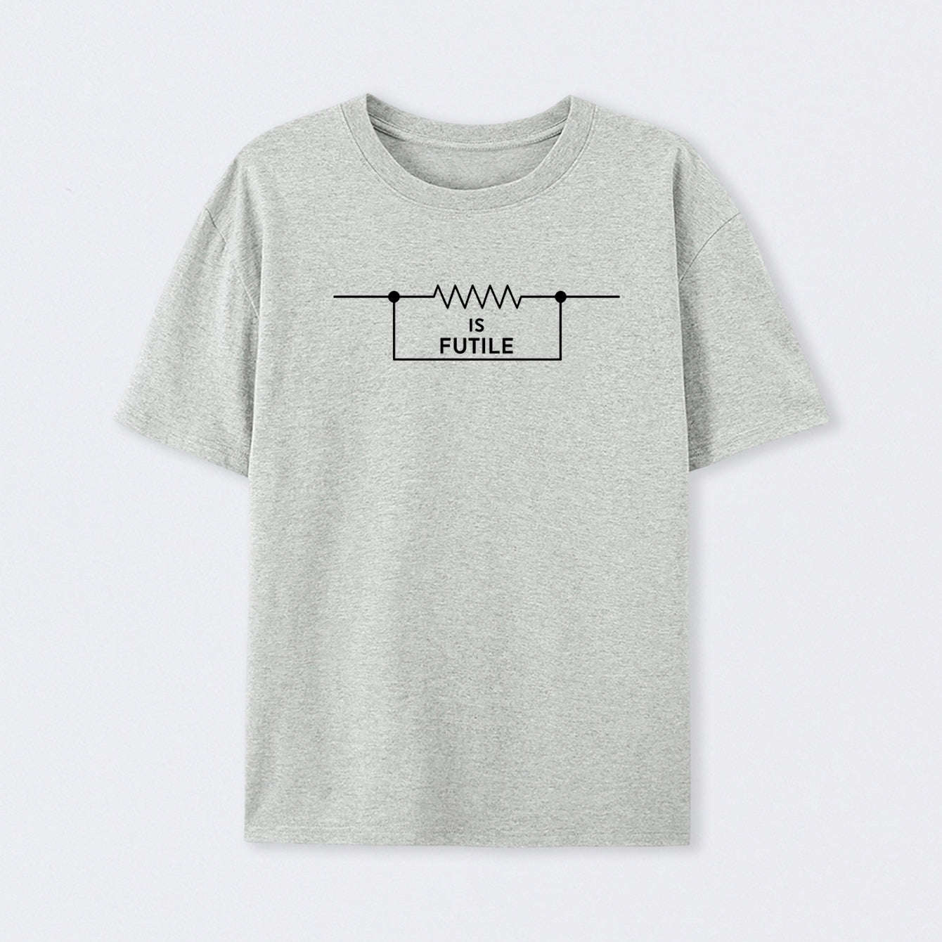 Grey Funny Engineer Resistor Science T-Shirt