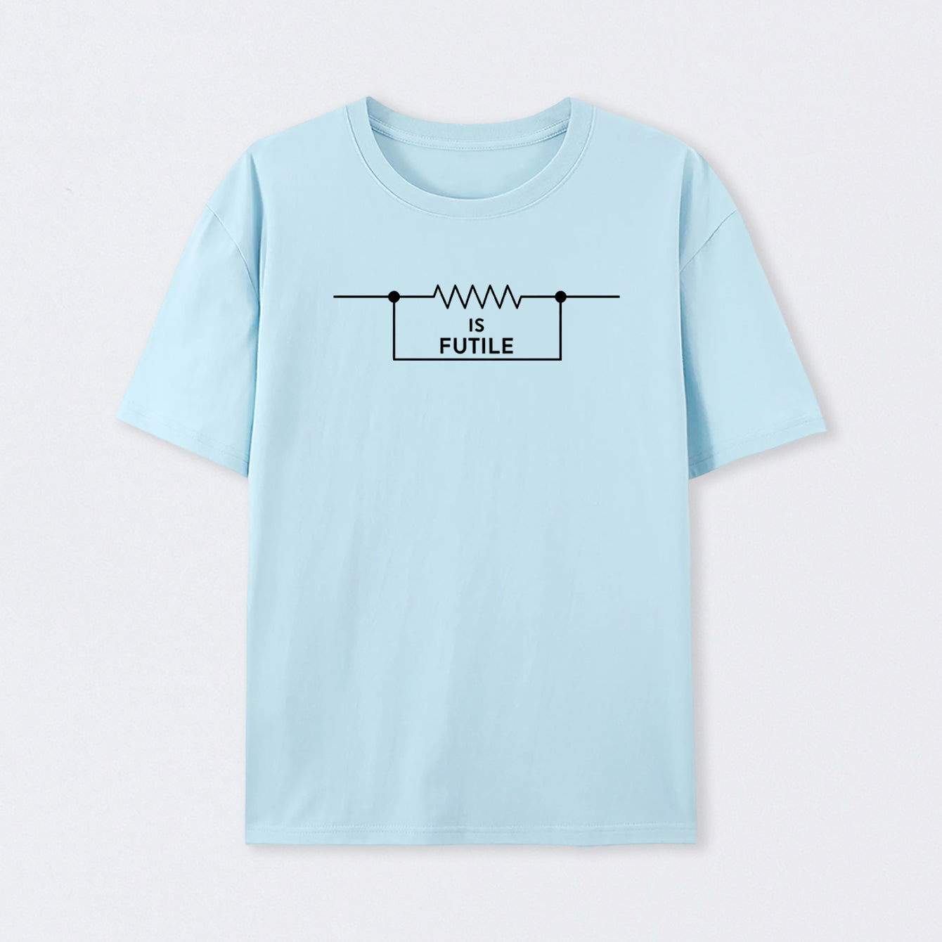 Light Blue Funny Engineer Resistor Science T-Shirt