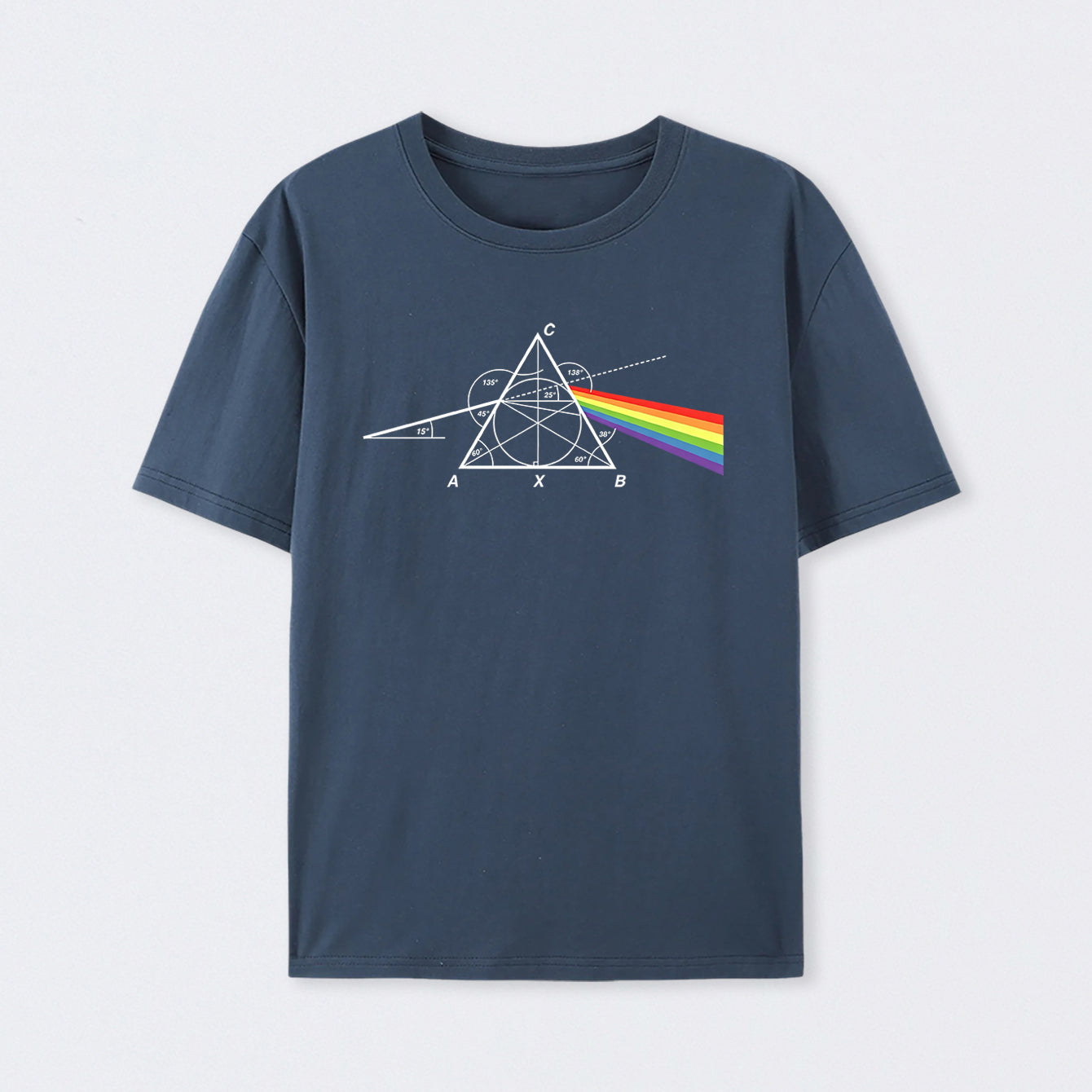 Navy Optical Deconstruction T-Shirt
