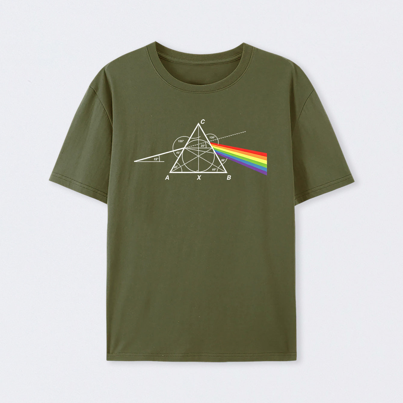 Army Green Optical Deconstruction T-Shirt