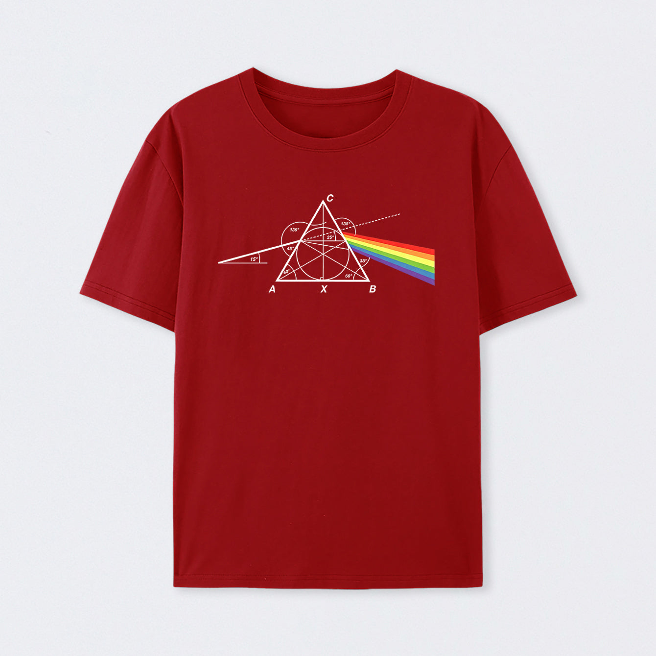 Red Optical Deconstruction T-Shirt